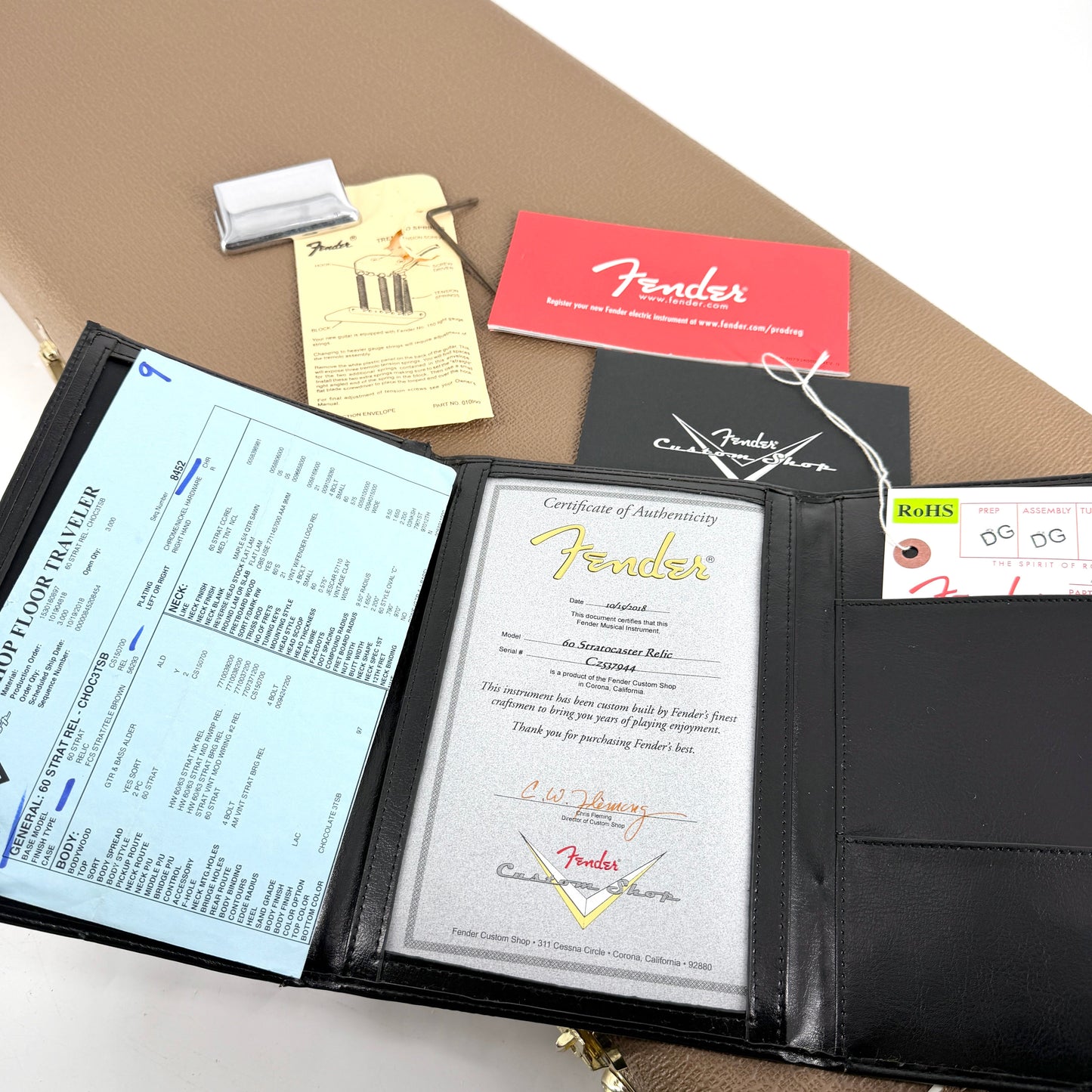 2018 Fender Custom Shop 60 Stratocaster Relic – Chocolate 3 Tone Sunburst | Tonebay