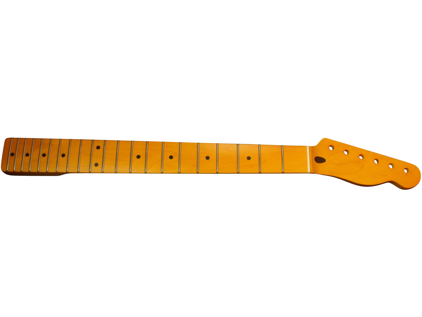 Telecaster style one piece maple neck - satin vintage tint finish