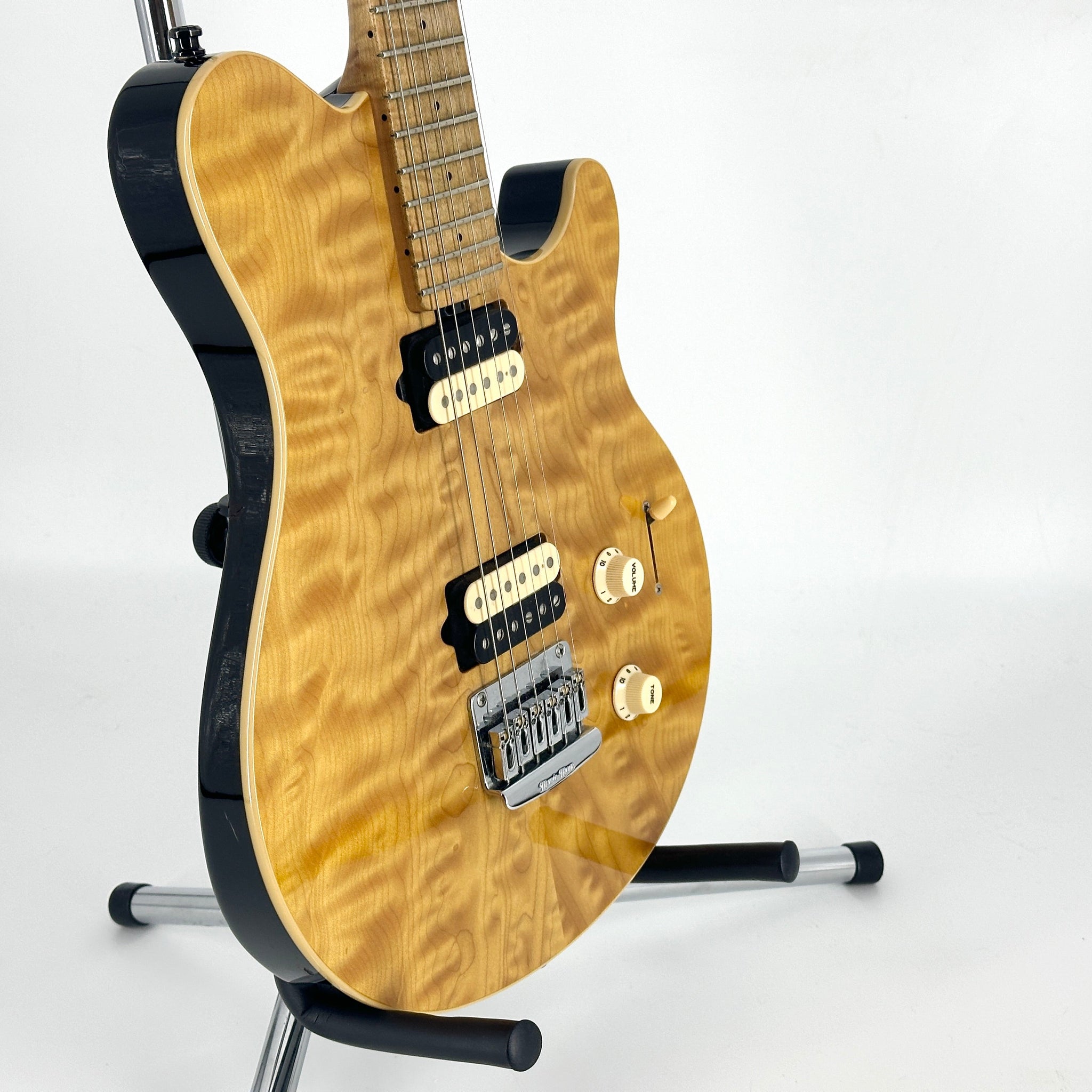 1999 Ernie Ball Music Man Axis Super Sport HH Hardtail - Translucent Gold | Tonebay