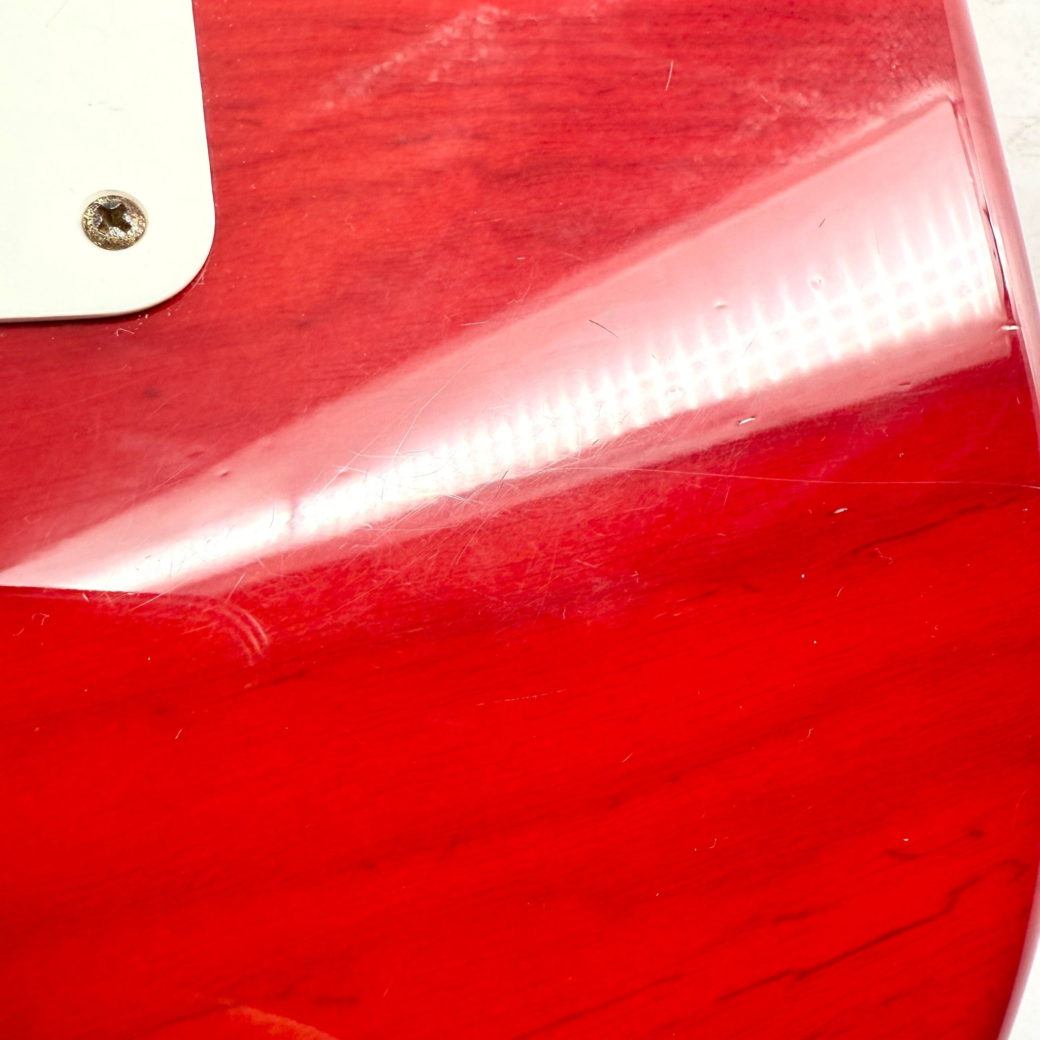 2014 Fender Deluxe Players Stratocaster - Crimson Red Transparent | Tonebay