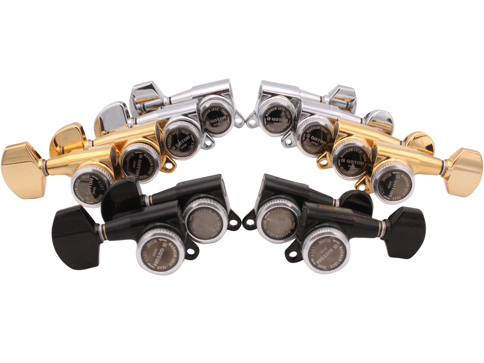 Gotoh SG381 MG-T Magnum Lock 3 a side or 6 in line machine head sets