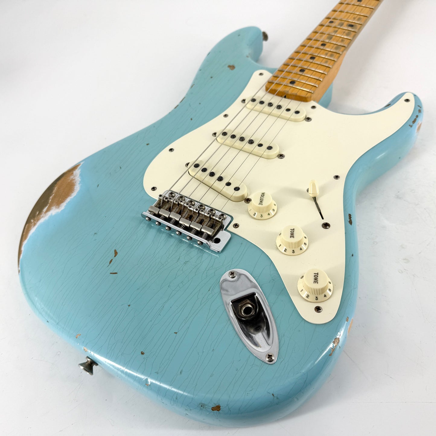 2019 Fender Custom Shop ‘59 Stratocaster Heavy Relic – Aged Daphne Blue | Tonebay