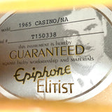 2015 Epiphone Japan Elitist 1965 Casino - Natural | Tonebay