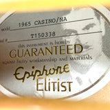 2015 Epiphone Japan Elitist 1965 Casino - Natural | Tonebay
