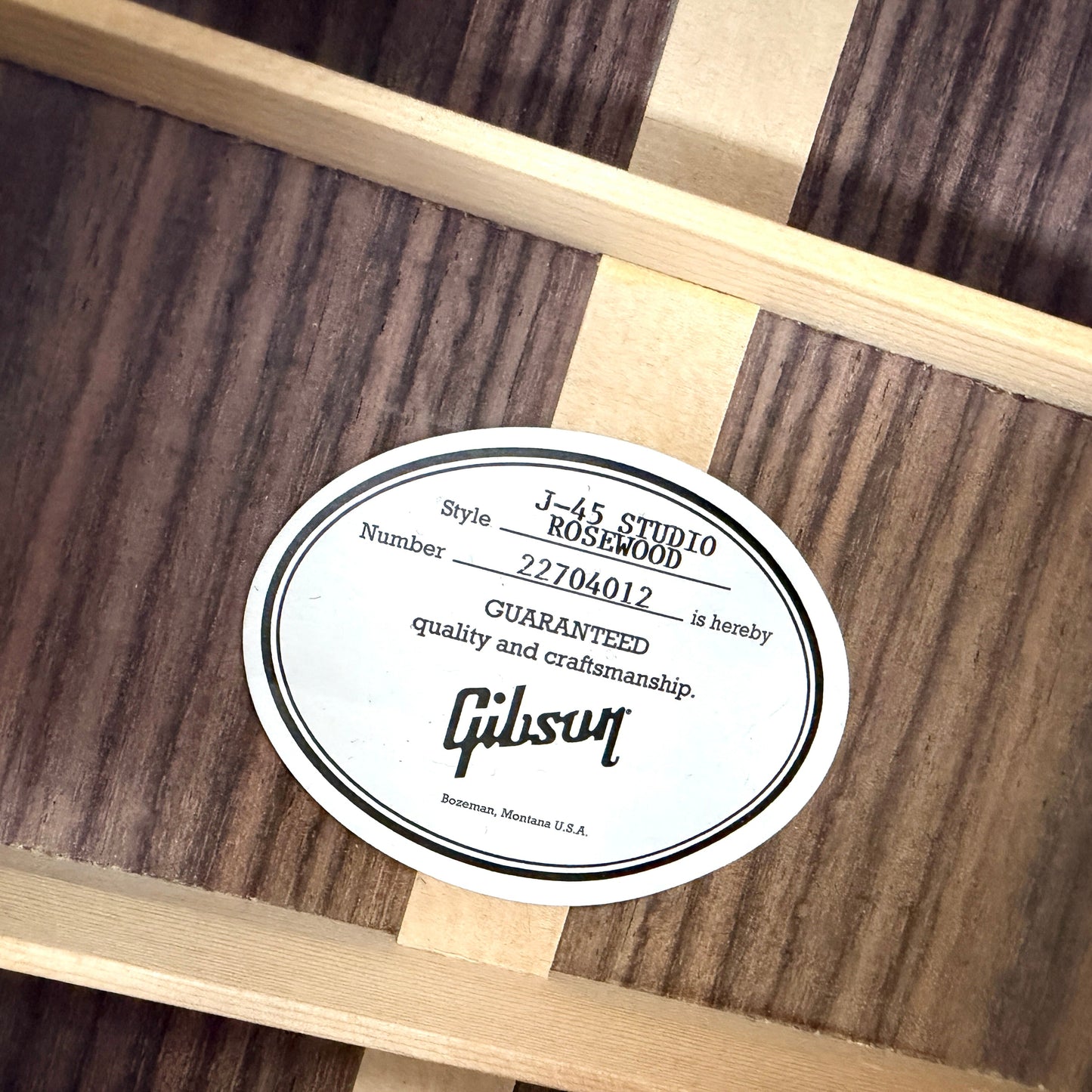 2024 Gibson J-45 Studio Rosewood – Rosewood Burst | Tonebay