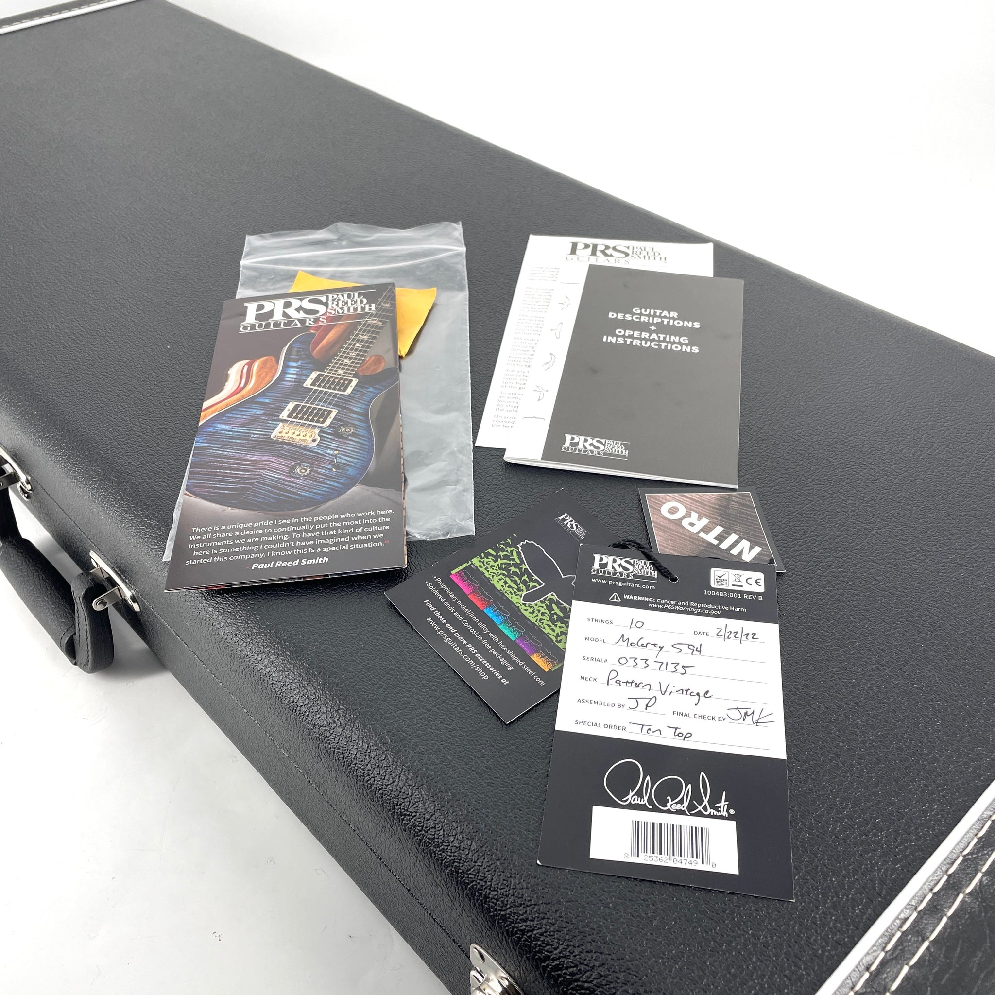 2022 PRS McCarty 594 10 Top - Charcoal Burst | Tonebay