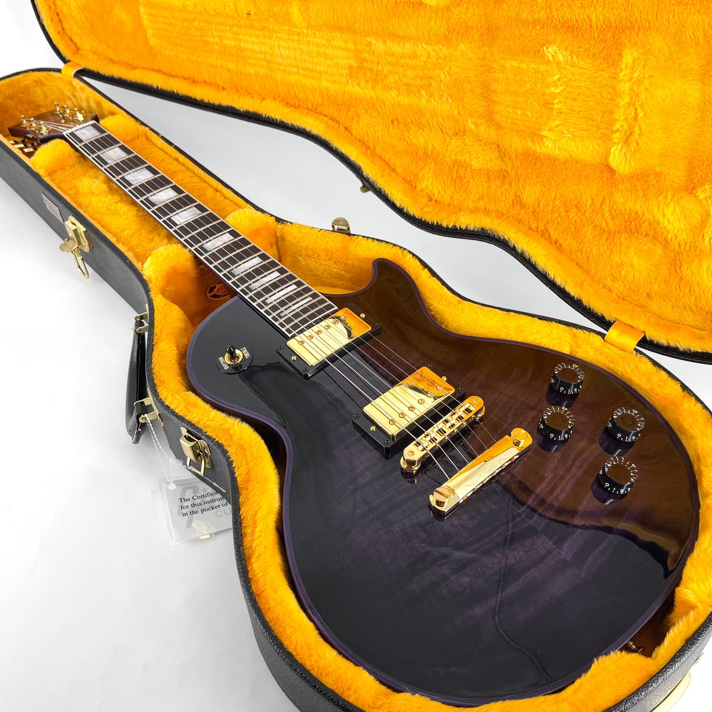 2024 Gibson Custom Shop M2M Les Paul Custom Figured – Purple Widow | Tonebay