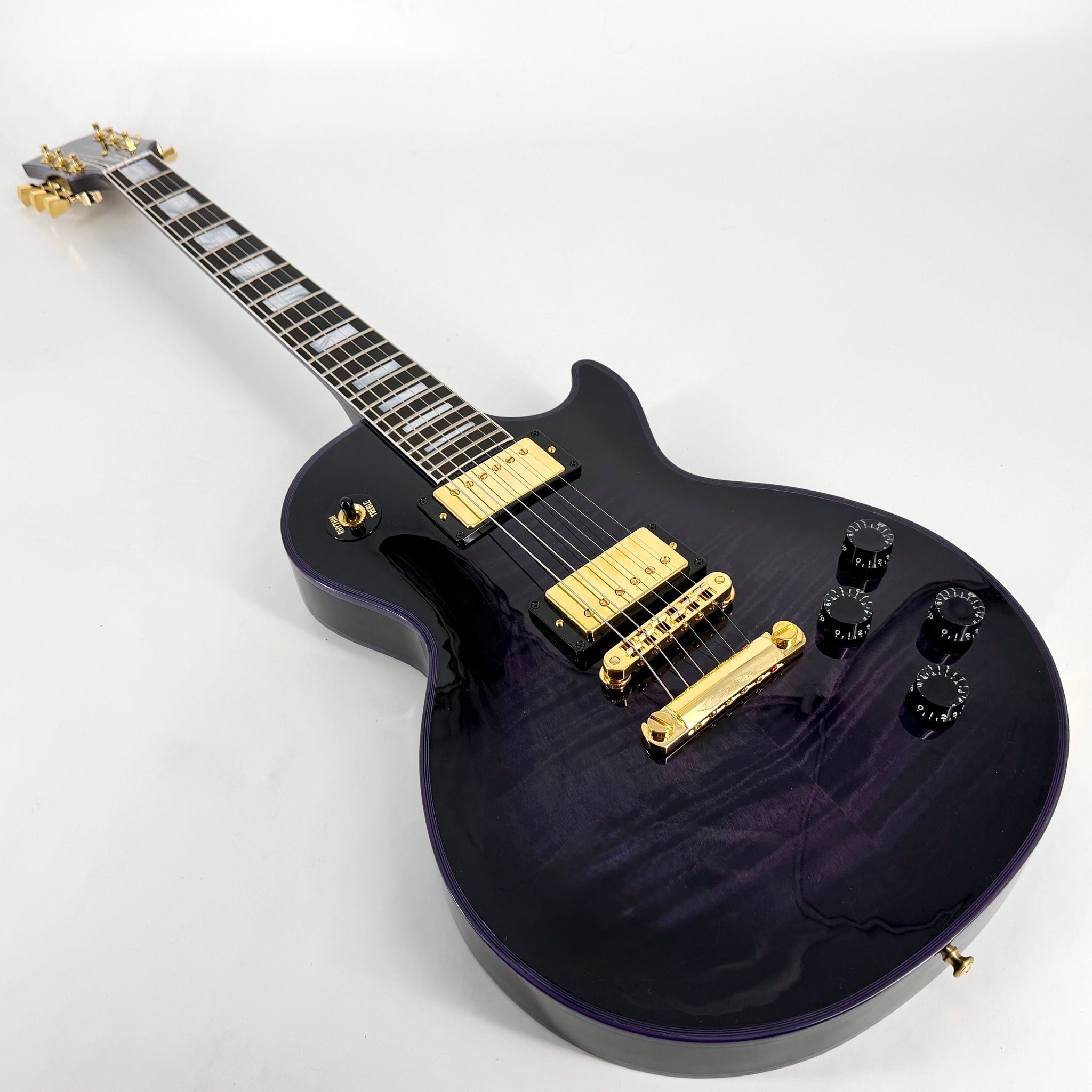 2024 Gibson Custom Shop M2M Les Paul Custom Figured – Purple Widow | Tonebay