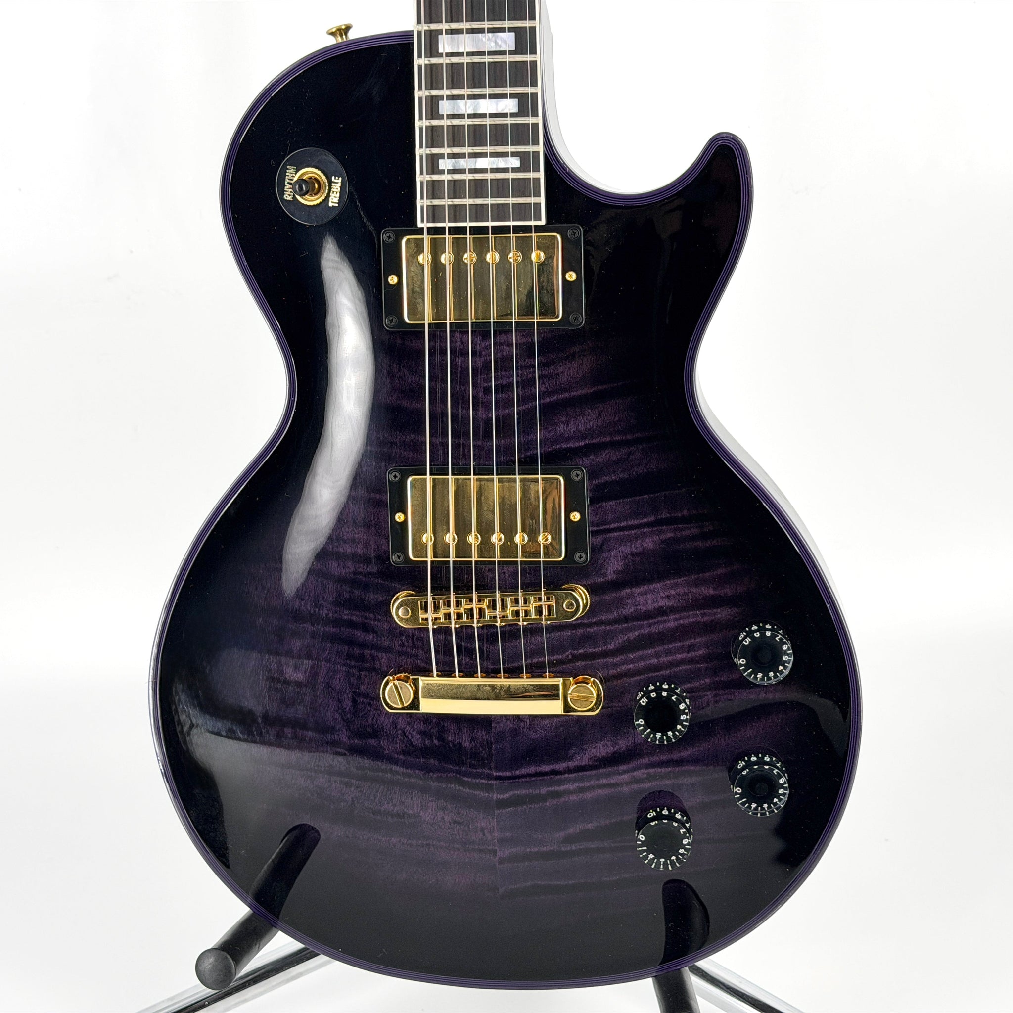 2024 Gibson Custom Shop M2M Les Paul Custom Figured – Purple Widow | Tonebay