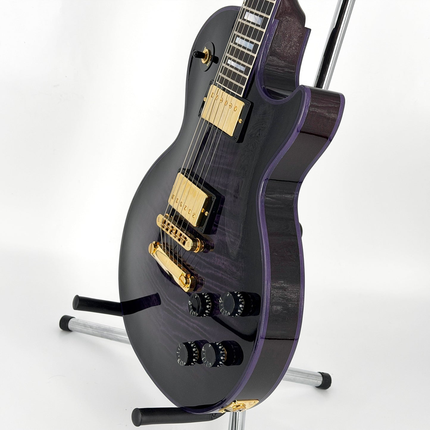 2024 Gibson Custom Shop M2M Les Paul Custom Figured – Purple Widow | Tonebay