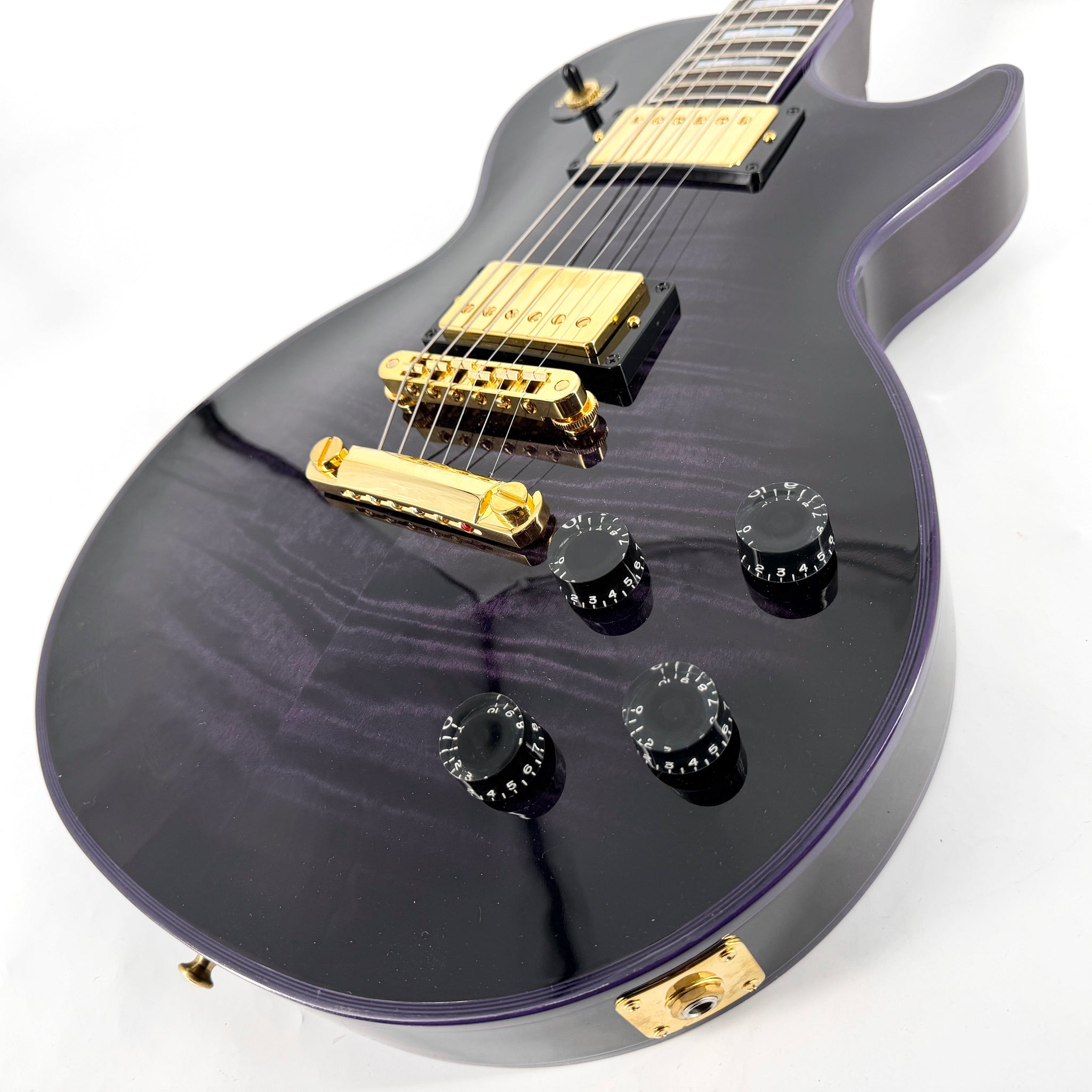 2024 Gibson Custom Shop M2M Les Paul Custom Figured – Purple Widow | Tonebay