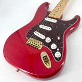 2014 Fender Deluxe Players Stratocaster - Crimson Red Transparent | Tonebay