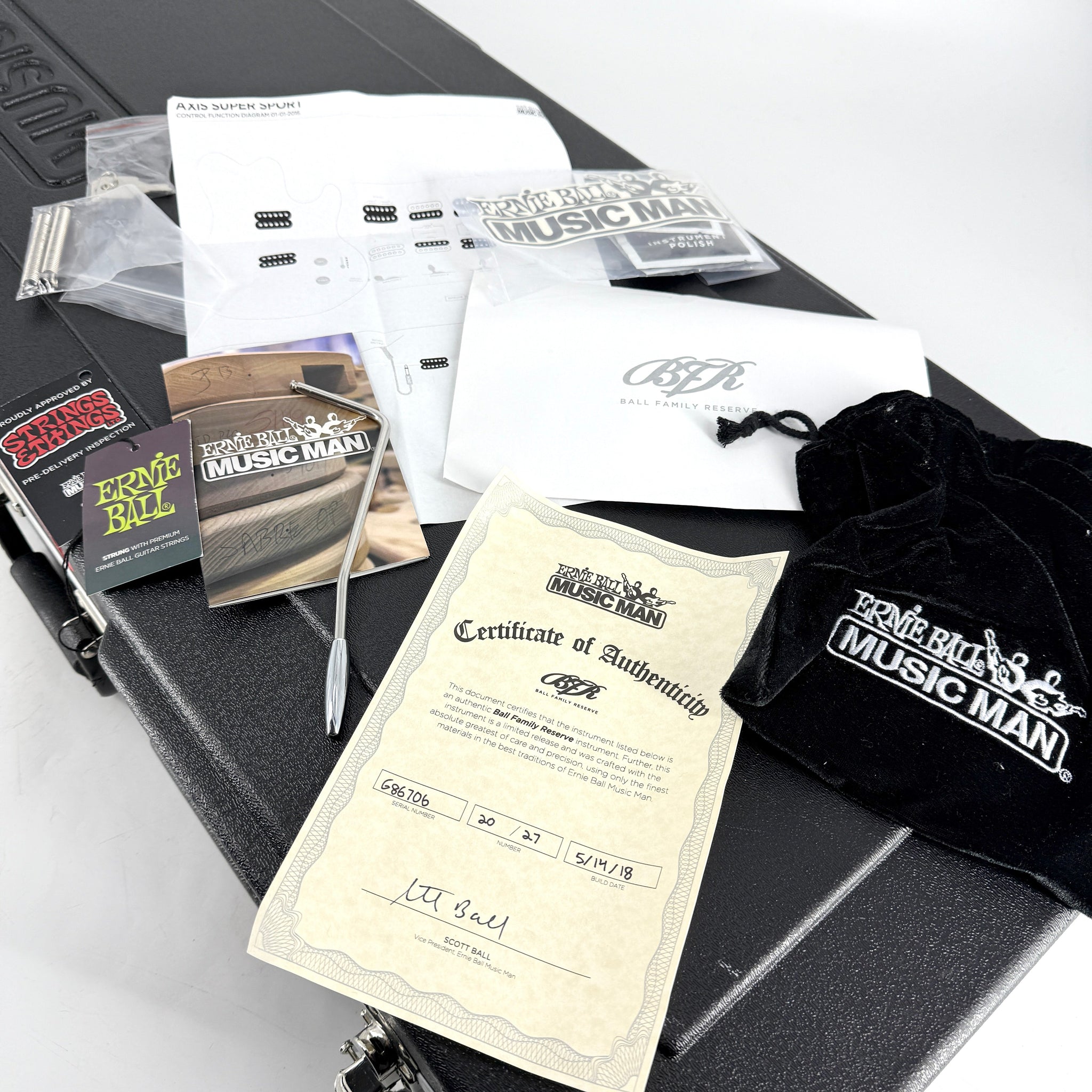 2018 Ernie Ball Music Man BFR Limited Edition Axis Super Sport HH Tremolo - Light Purple Quilt | Tonebay