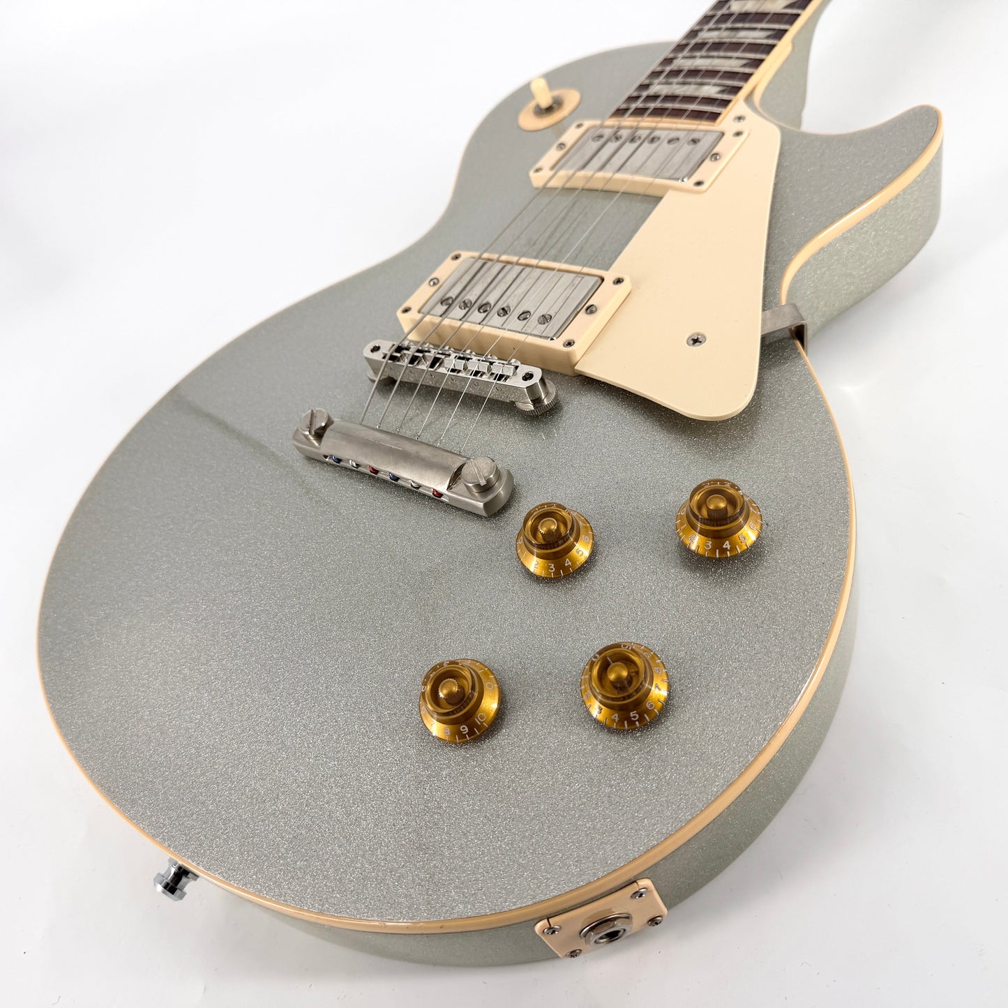 2008 Gibson Custom Shop Les Paul Standard – Silver Sparkle | Tonebay
