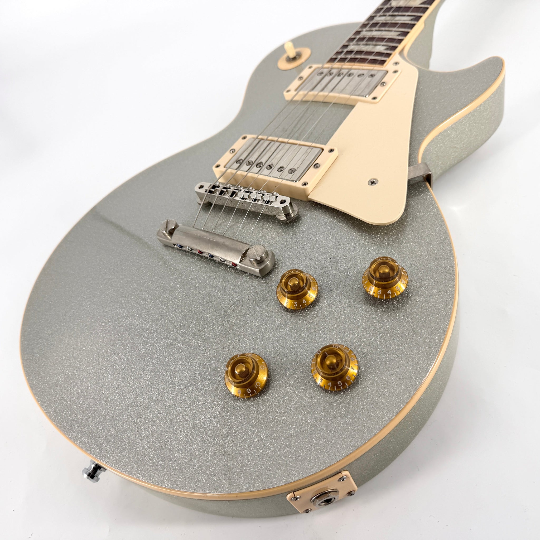 2008 Gibson Custom Shop Les Paul Standard – Silver Sparkle | Tonebay