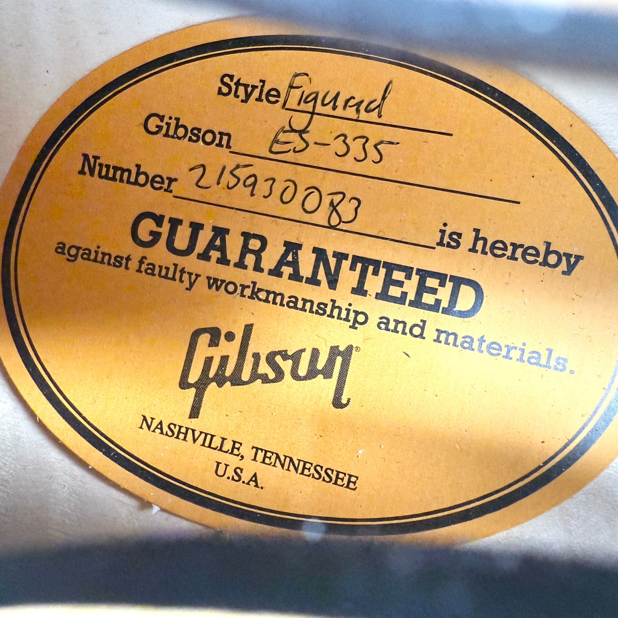 2023 Gibson ES-335 Figured – Vintage Natural | Tonebay