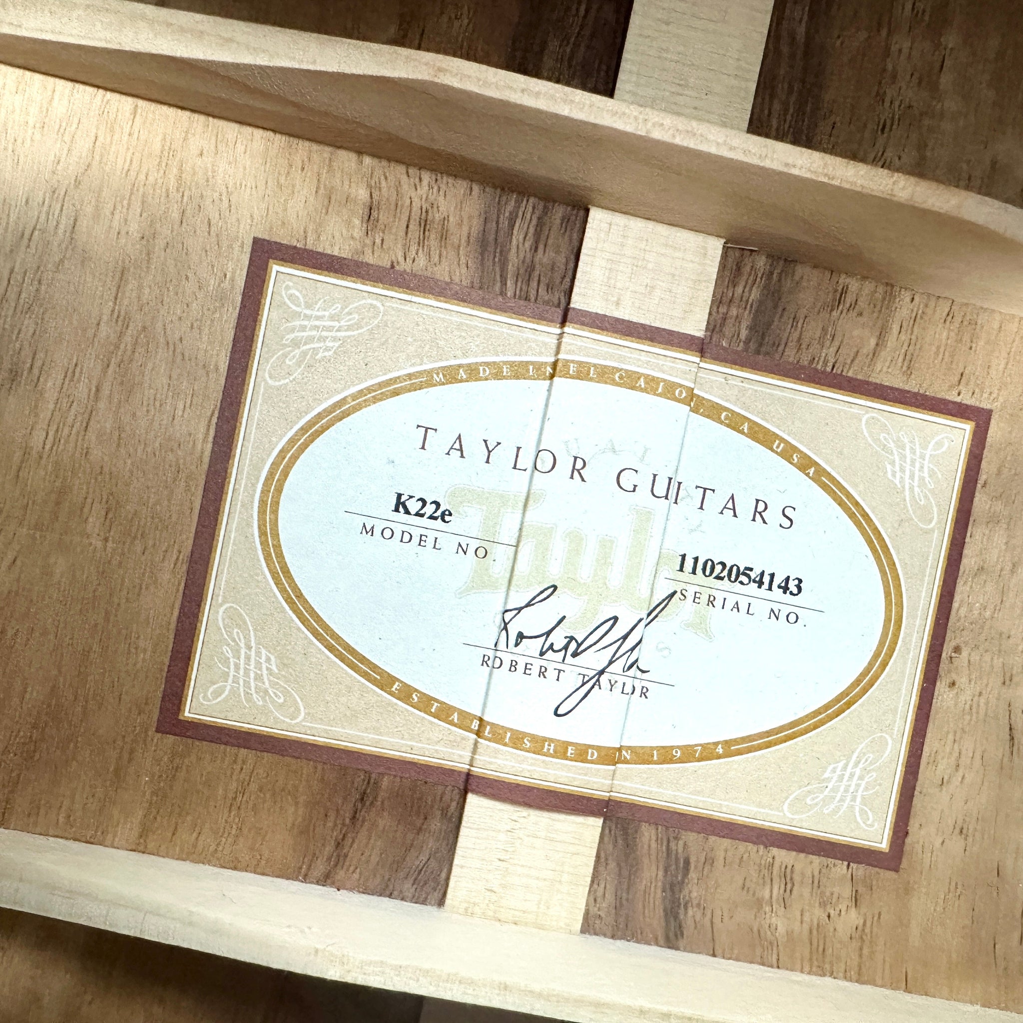 2014 Taylor K22e - Shaded Edge Koa Burst | Tonebay