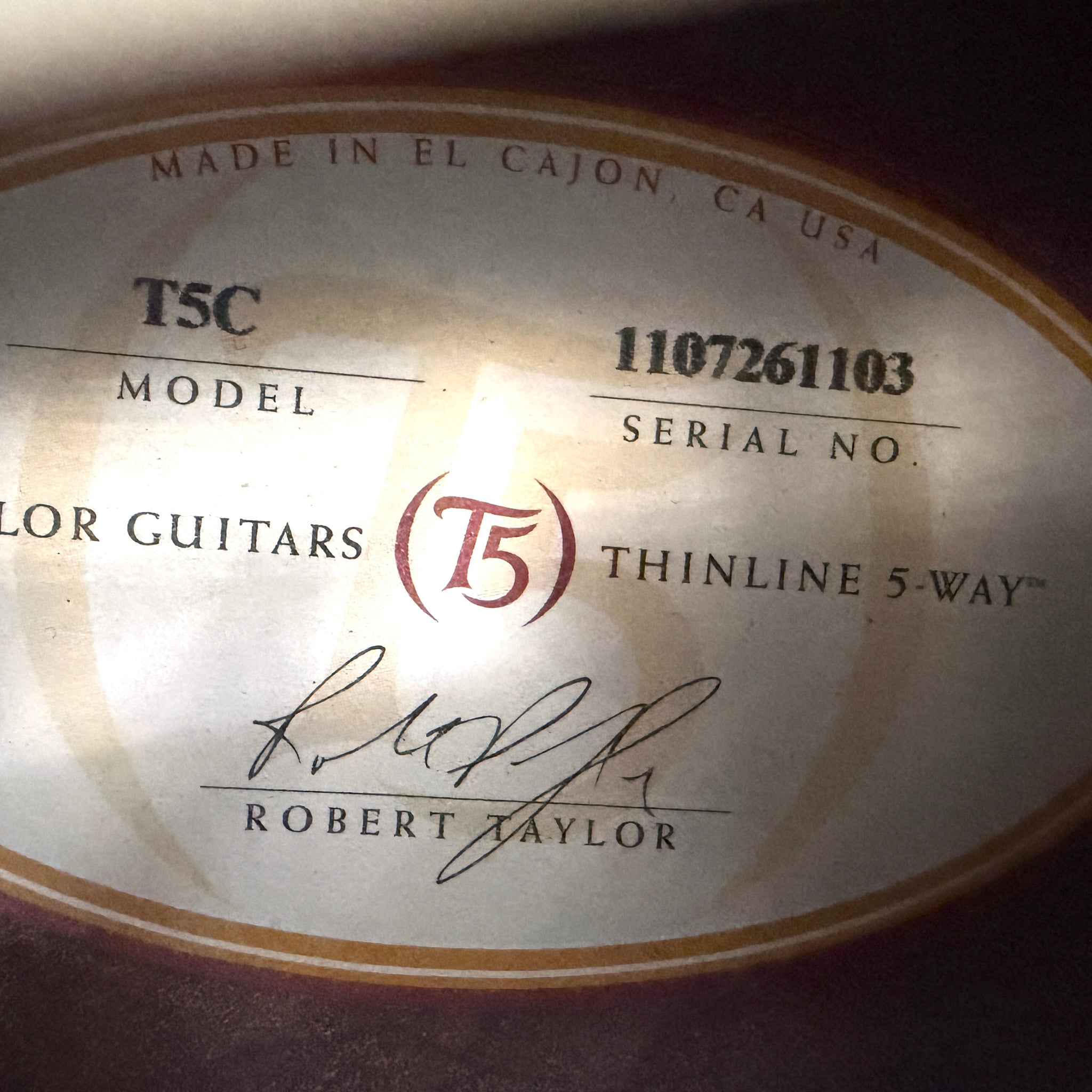 2011 Taylor T5-C Custom - Blue Edgeburst | Tonebay