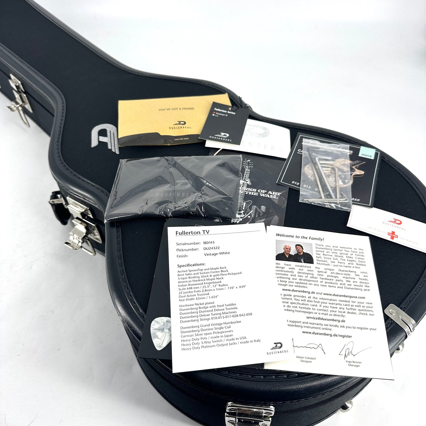 2018 Duesenberg Starplayer Fullerton TV - Vintage White | Tonebay