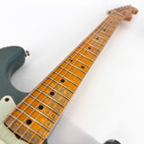 2016 Fender Custom Shop Ltd Edition '59 Stratocaster Heavy Relic - Olive Drab Green over Lake Placid Blue | Tonebay