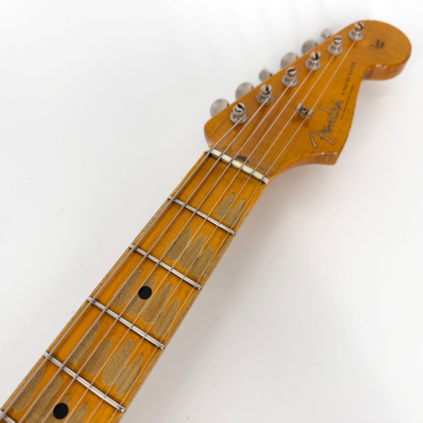 2016 Fender Custom Shop Ltd Edition '59 Stratocaster Heavy Relic - Olive Drab Green over Lake Placid Blue | Tonebay