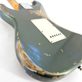 2016 Fender Custom Shop Ltd Edition '59 Stratocaster Heavy Relic - Olive Drab Green over Lake Placid Blue | Tonebay