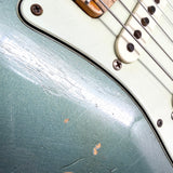 2016 Fender Custom Shop Ltd Edition '59 Stratocaster Heavy Relic - Olive Drab Green over Lake Placid Blue | Tonebay