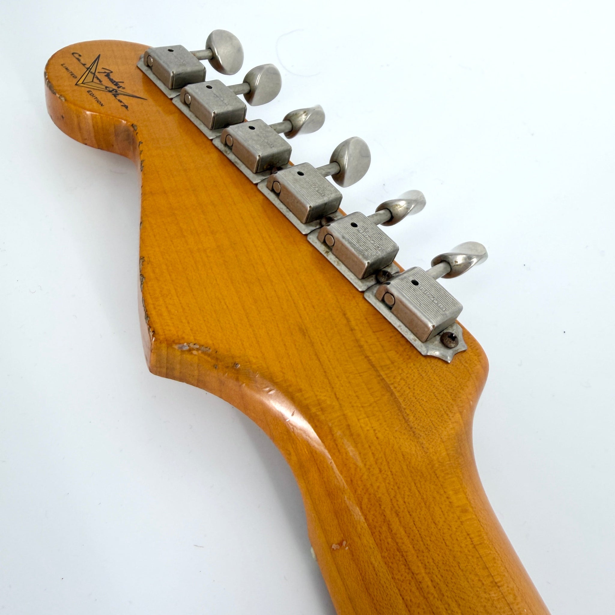 2016 Fender Custom Shop Ltd Edition '59 Stratocaster Heavy Relic - Olive Drab Green over Lake Placid Blue | Tonebay