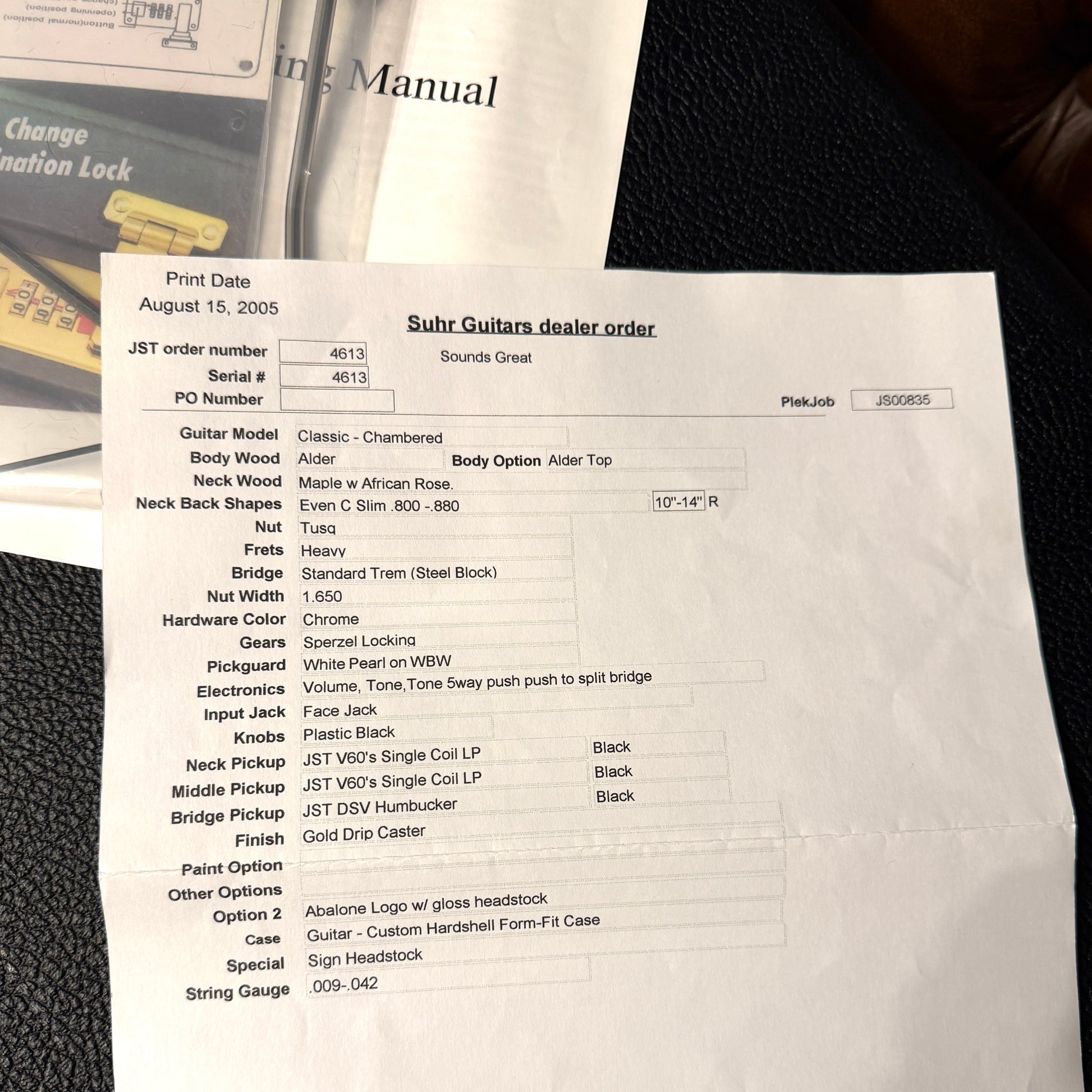 2005 Suhr Classic HSS Limited Edition - Gold Drip | Tonebay