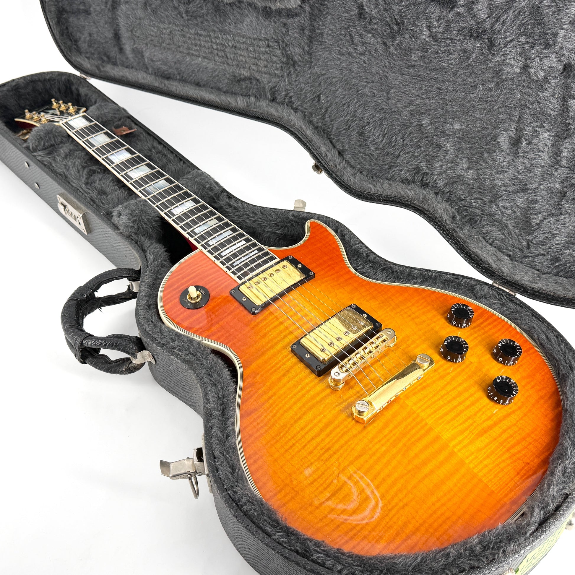 2001 Gibson Les Paul Custom – Tangerine Burst | Tonebay