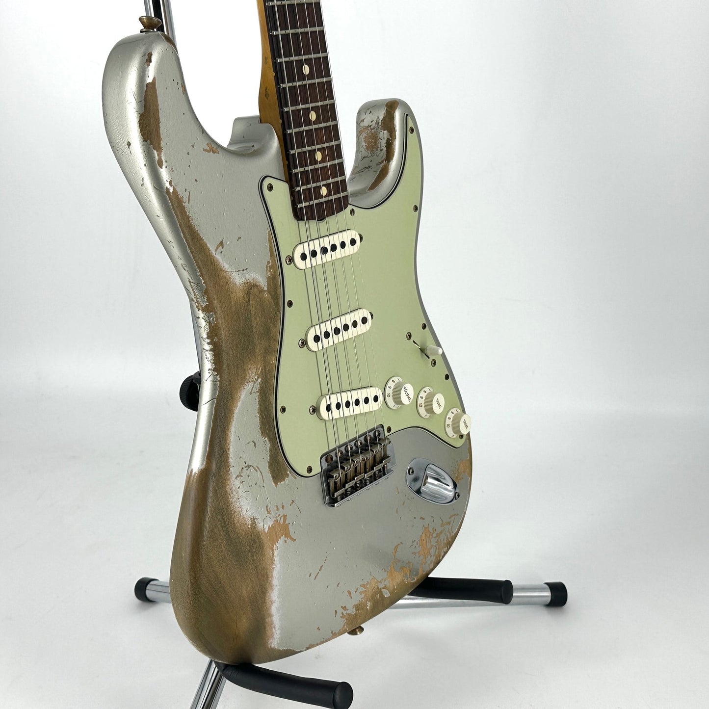 2021 Fender Custom Shop 60’s Stratocaster Super Heavy Relic – Inca Silver | Tonebay