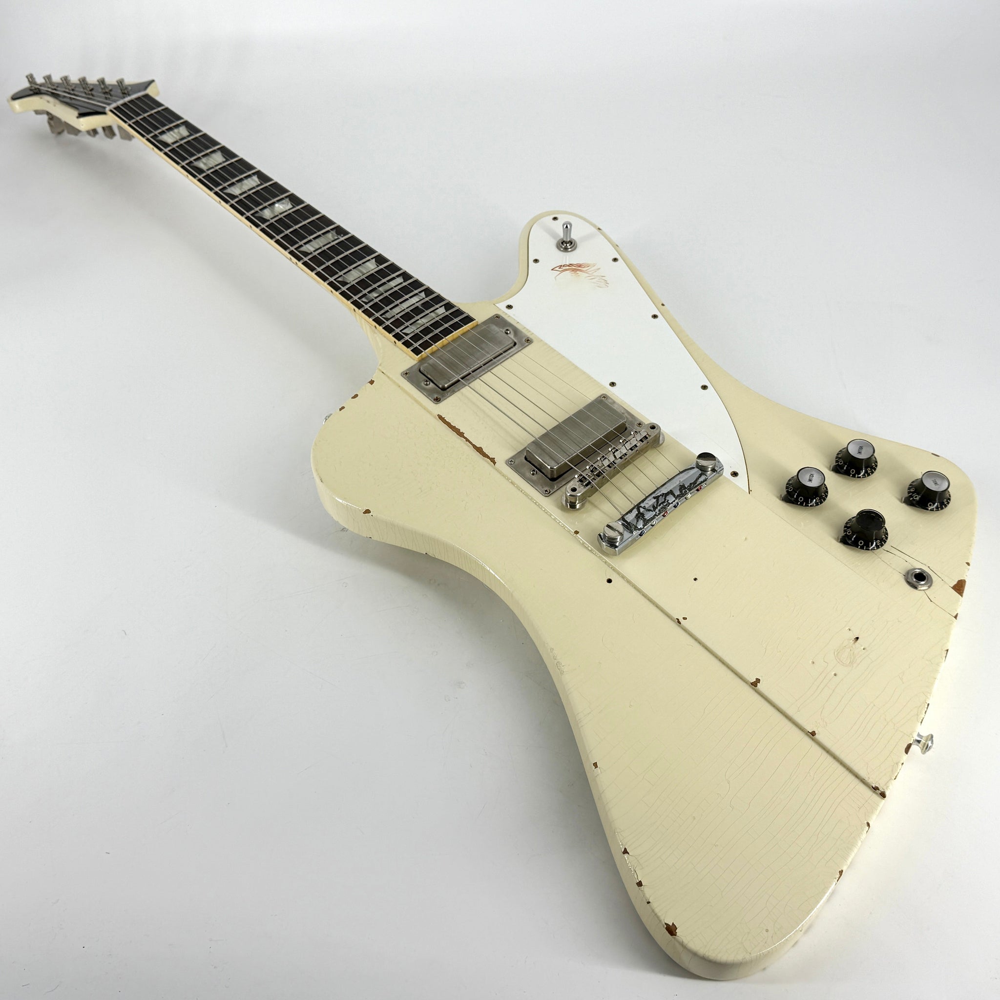 2021 Gibson Custom Shop Murphy Aged Johnny Winter 1964 Firebird V - Polaris White Default Title | Tonebay