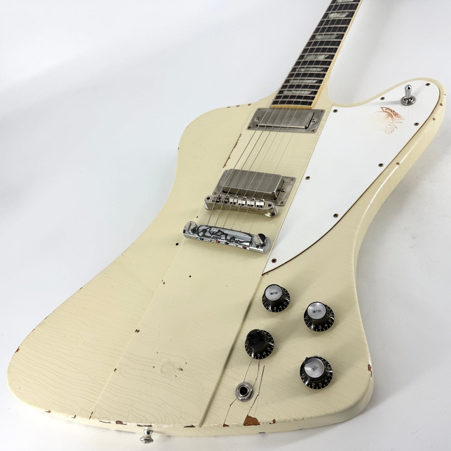 2021 Gibson Custom Shop Murphy Aged Johnny Winter 1964 Firebird V - Polaris White | Tonebay