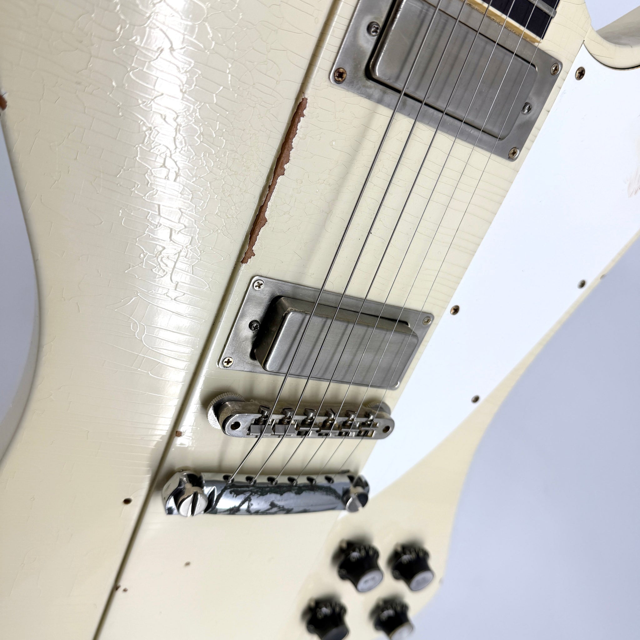 2021 Gibson Custom Shop Murphy Aged Johnny Winter 1964 Firebird V - Polaris White | Tonebay