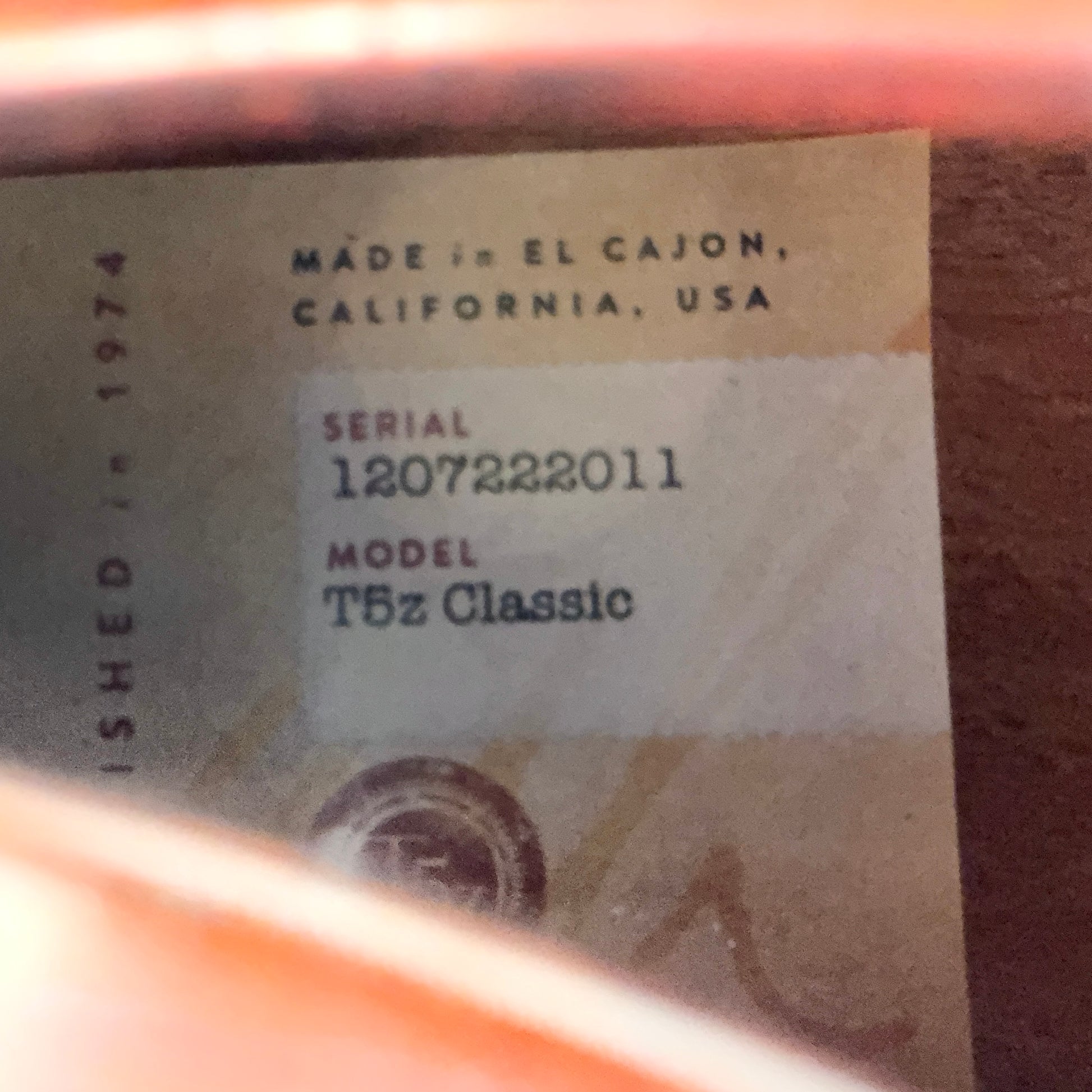 2022 Taylor T5z Classic – Mahogany