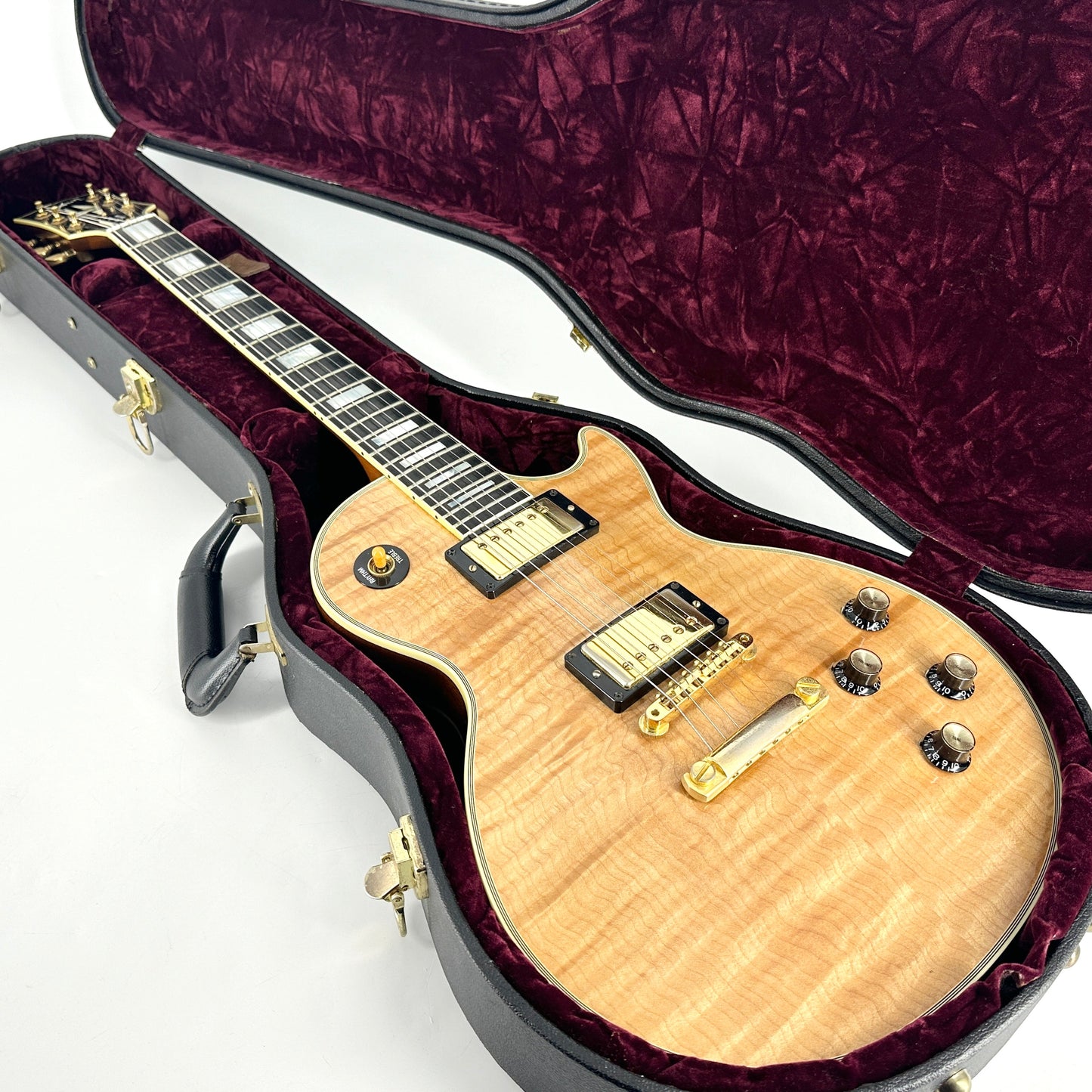 2007 Gibson Shop '68 Les Paul Custom Flame – Vintage Natural | Tonebay