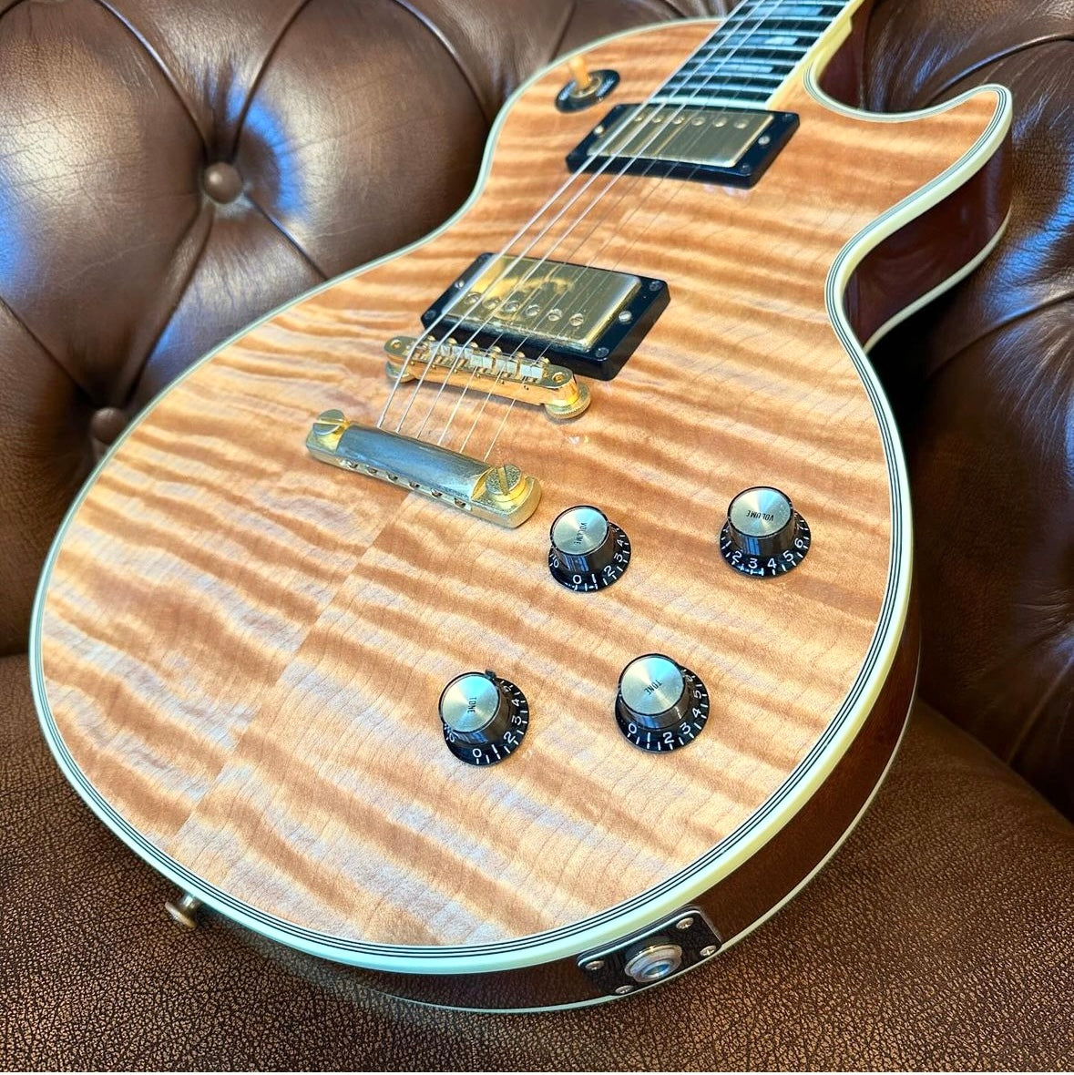 2007 Gibson Shop '68 Les Paul Custom Flame – Vintage Natural | Tonebay