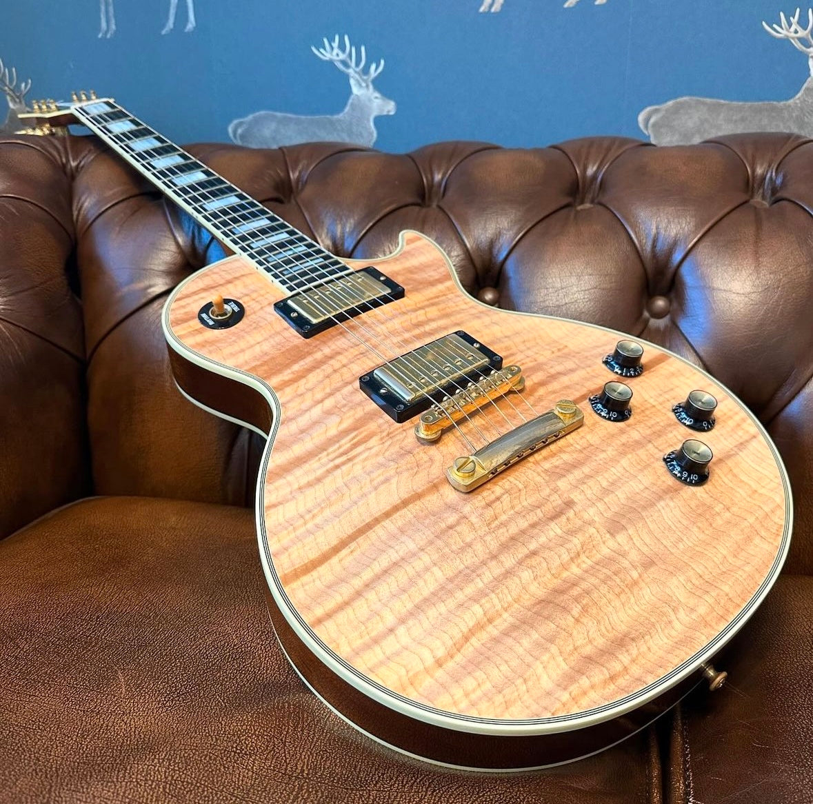 2007 Gibson Shop '68 Les Paul Custom Flame – Vintage Natural | Tonebay