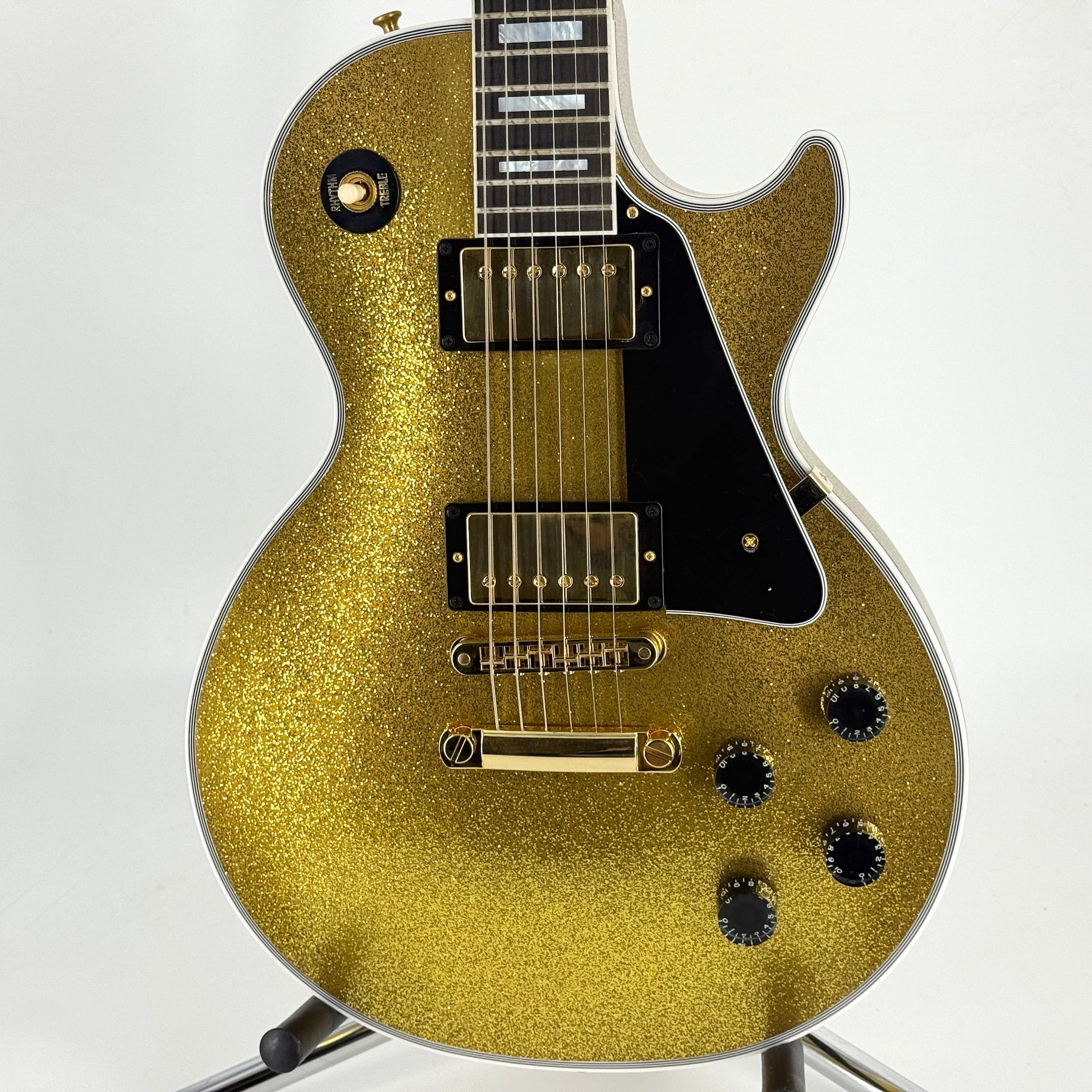 2024 Gibson Custom Made to Measure Les Paul Custom - Gold Sparkle | Tonebay
