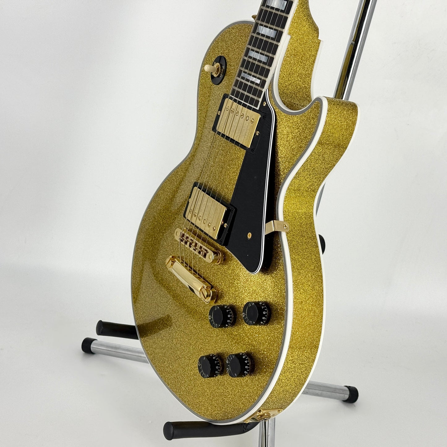 2024 Gibson Custom Made to Measure Les Paul Custom - Gold Sparkle | Tonebay