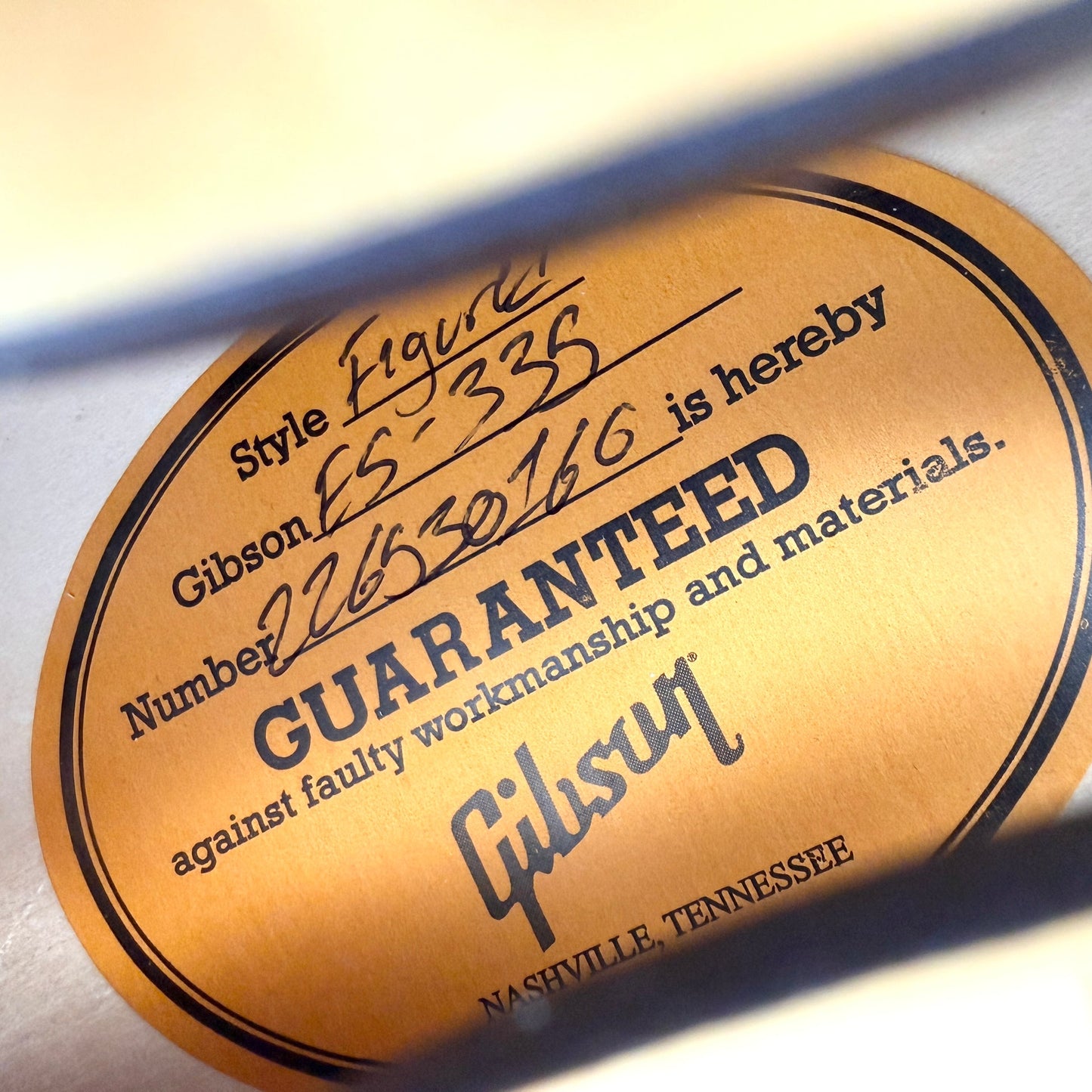 2023 Gibson ES-335 Figured – Vintage Natural