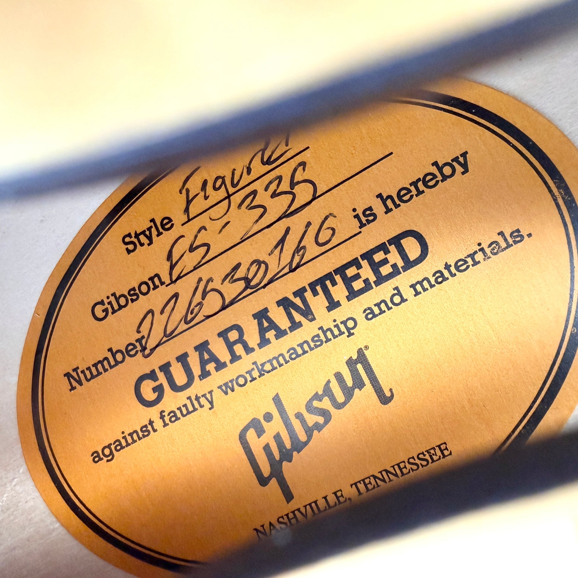 2023 Gibson ES-335 Figured – Vintage Natural