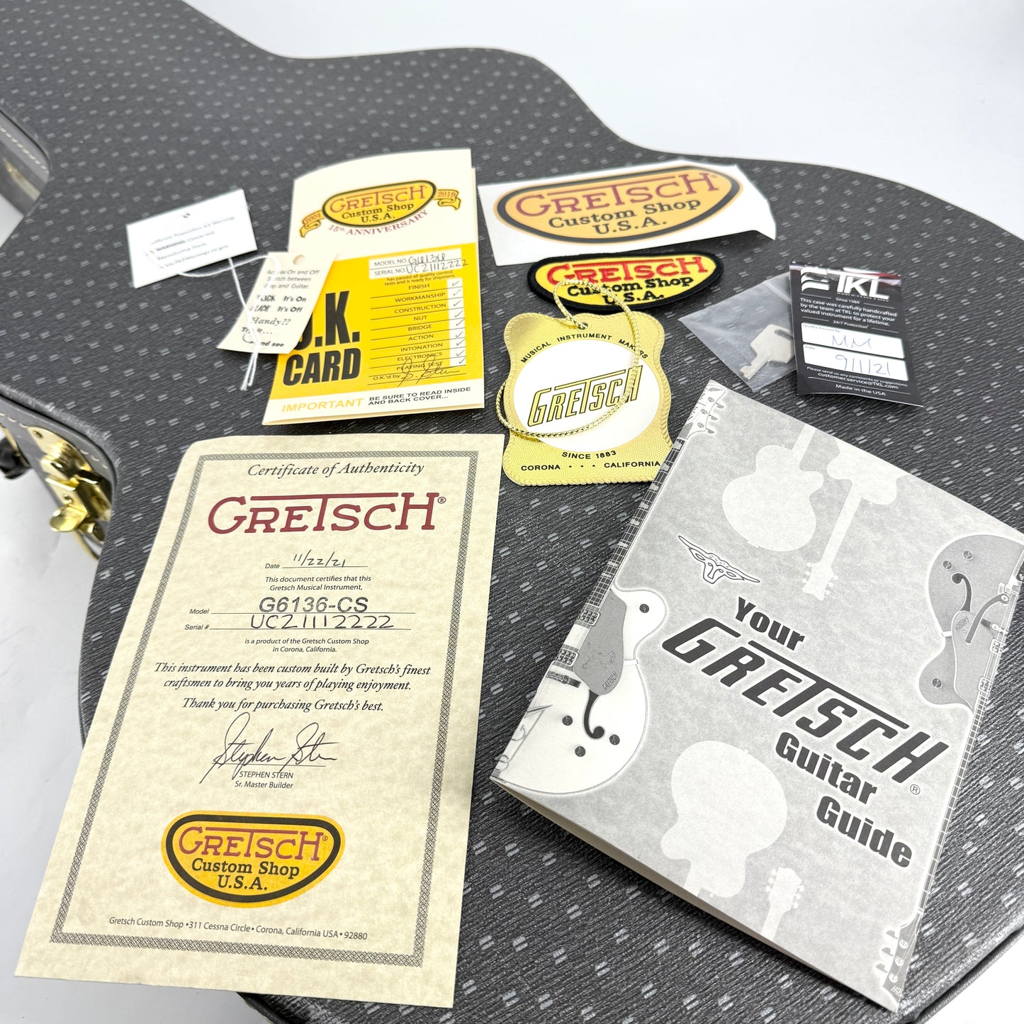 2021 Gretsch Custom Shop Stephen Stern Masterbuilt Falcon Relic G6136-CS - White | Tonebay