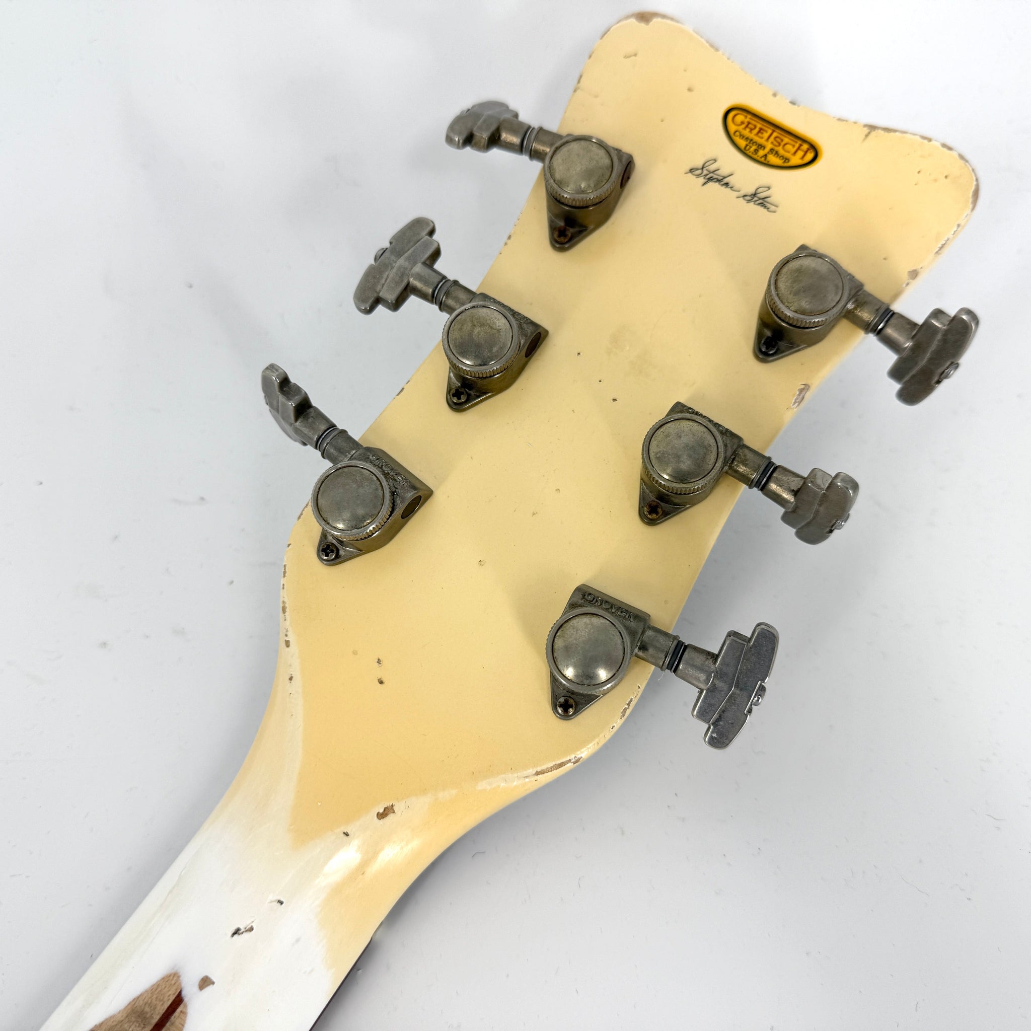 2021 Gretsch Custom Shop Stephen Stern Masterbuilt Falcon Relic G6136-CS - White | Tonebay