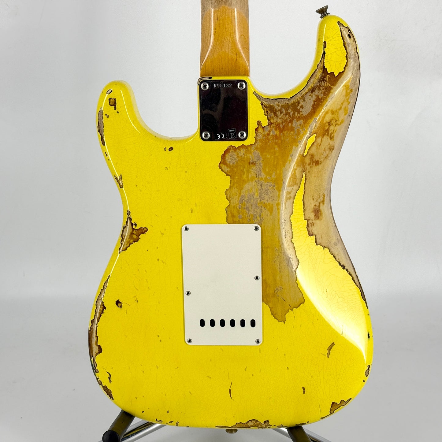 2018 Fender Custom Shop '63 Special Stratocaster Heavy Relic - Graffiti Yellow over Sunburst | Tonebay