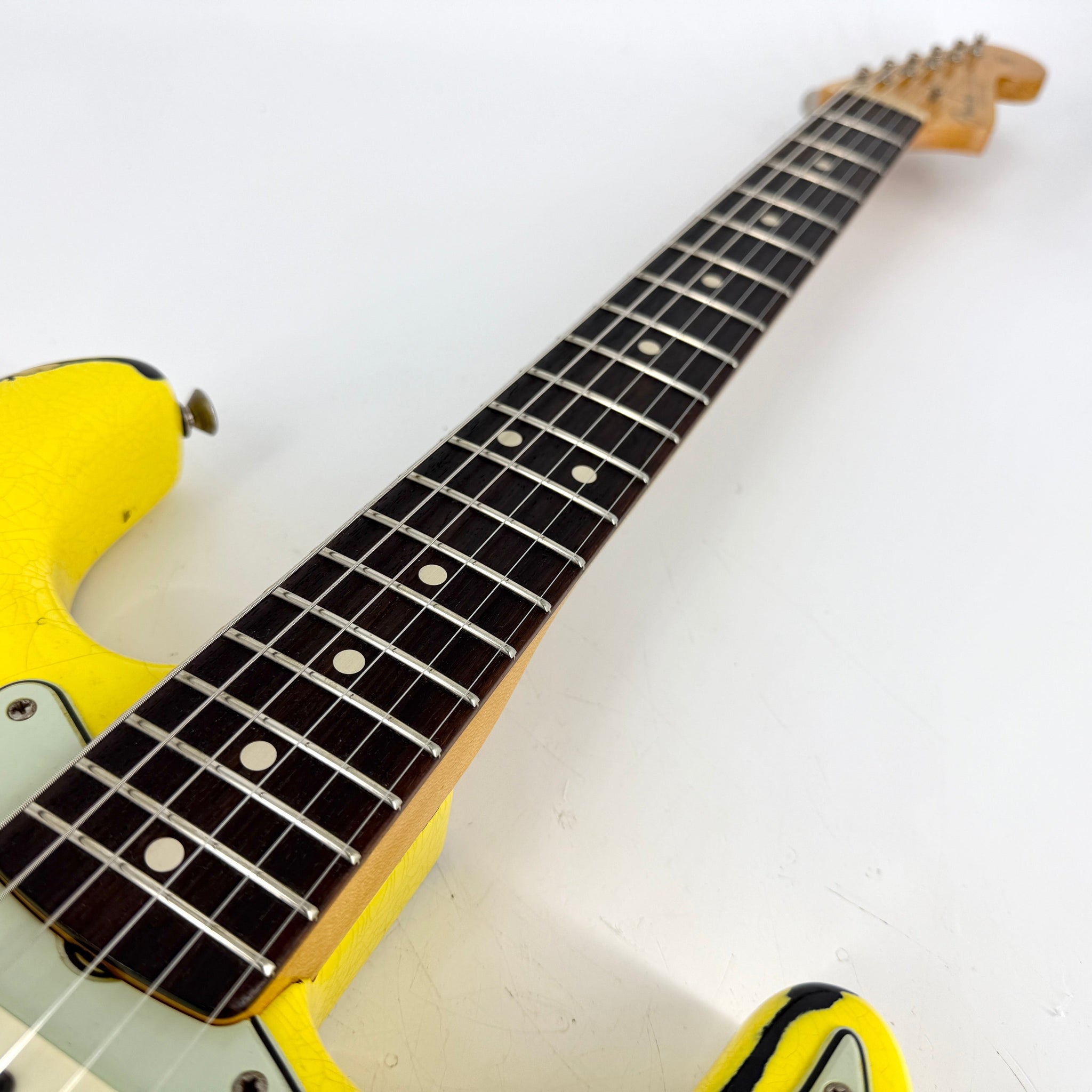 2018 Fender Custom Shop '63 Special Stratocaster Heavy Relic - Graffiti Yellow over Sunburst | Tonebay