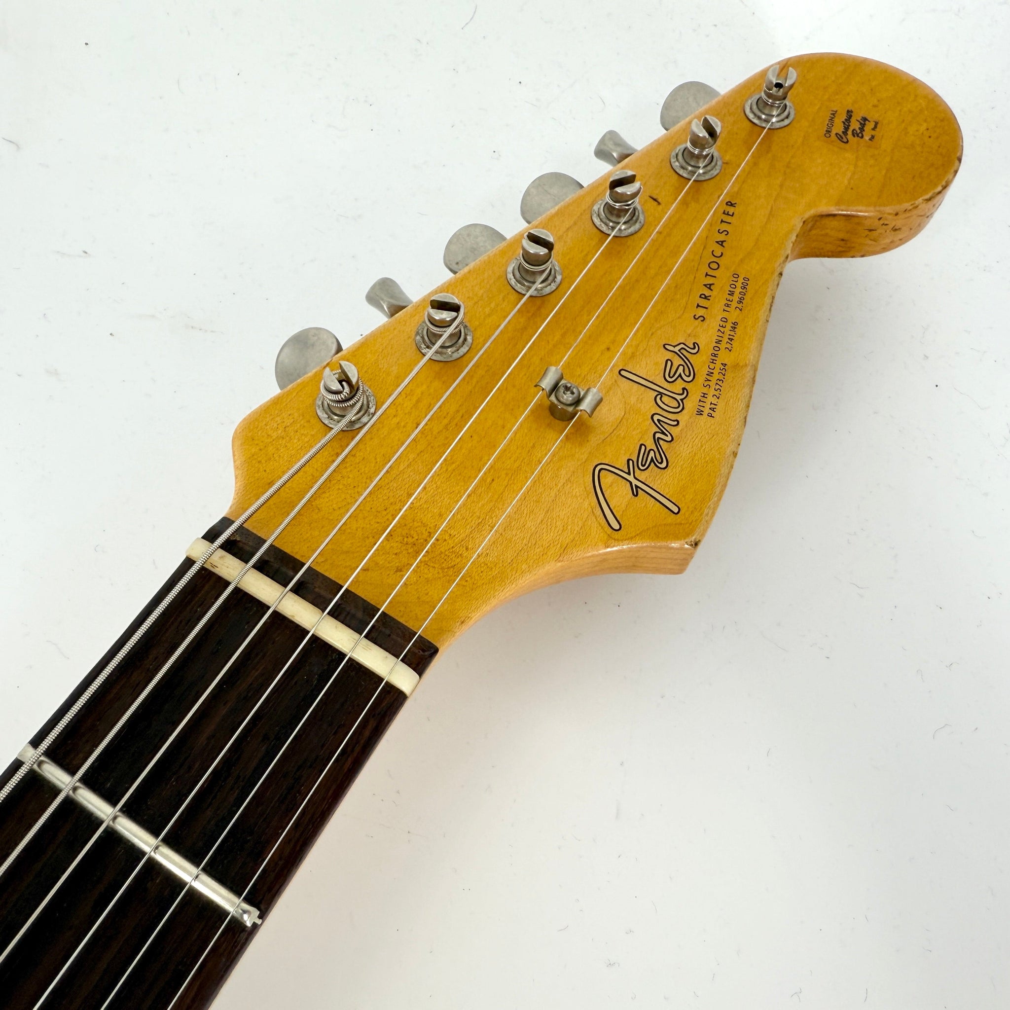 2018 Fender Custom Shop '63 Special Stratocaster Heavy Relic - Graffiti Yellow over Sunburst | Tonebay