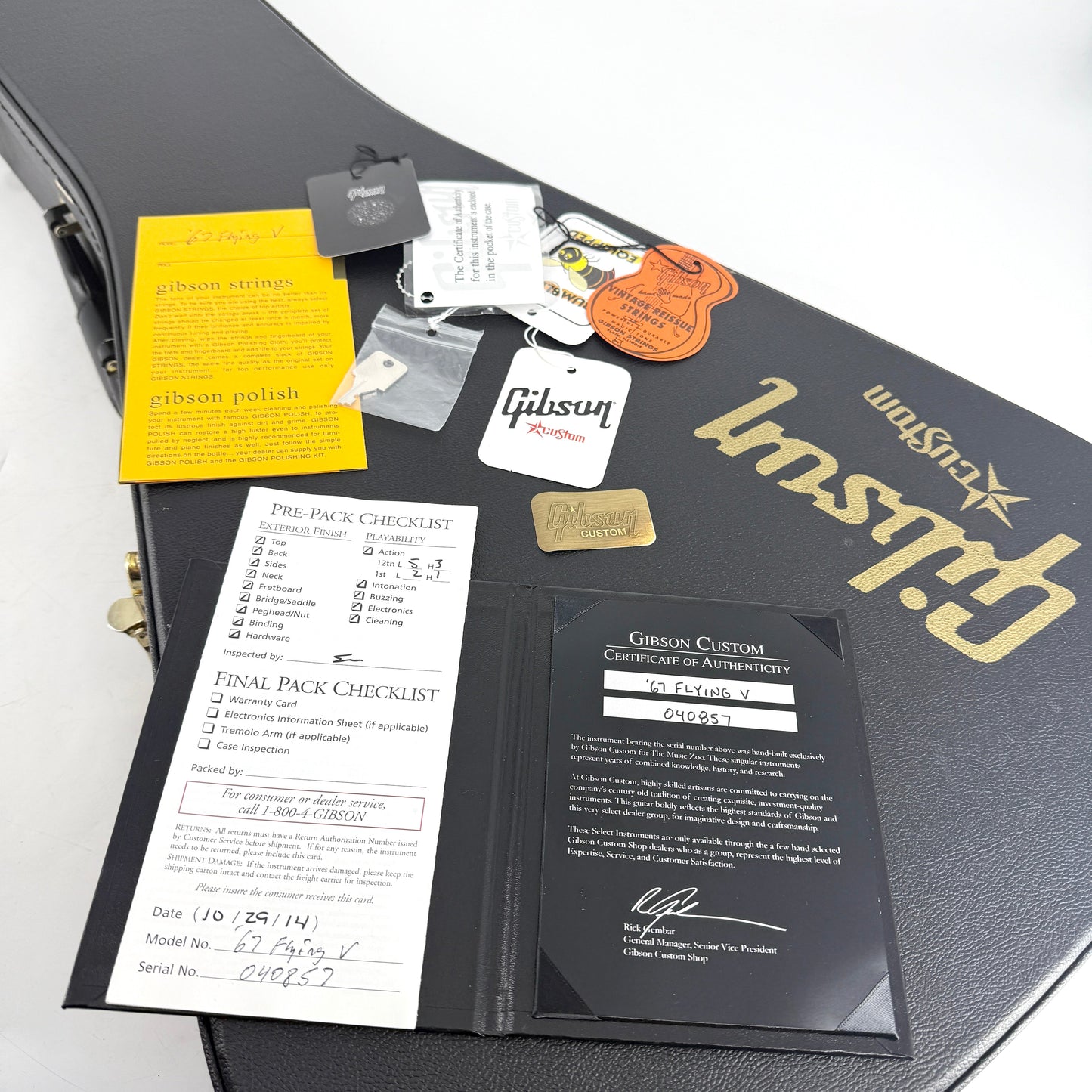 2014 Gibson Custom Shop 1967 Reissue Flying V – Sunburst | Tonebay