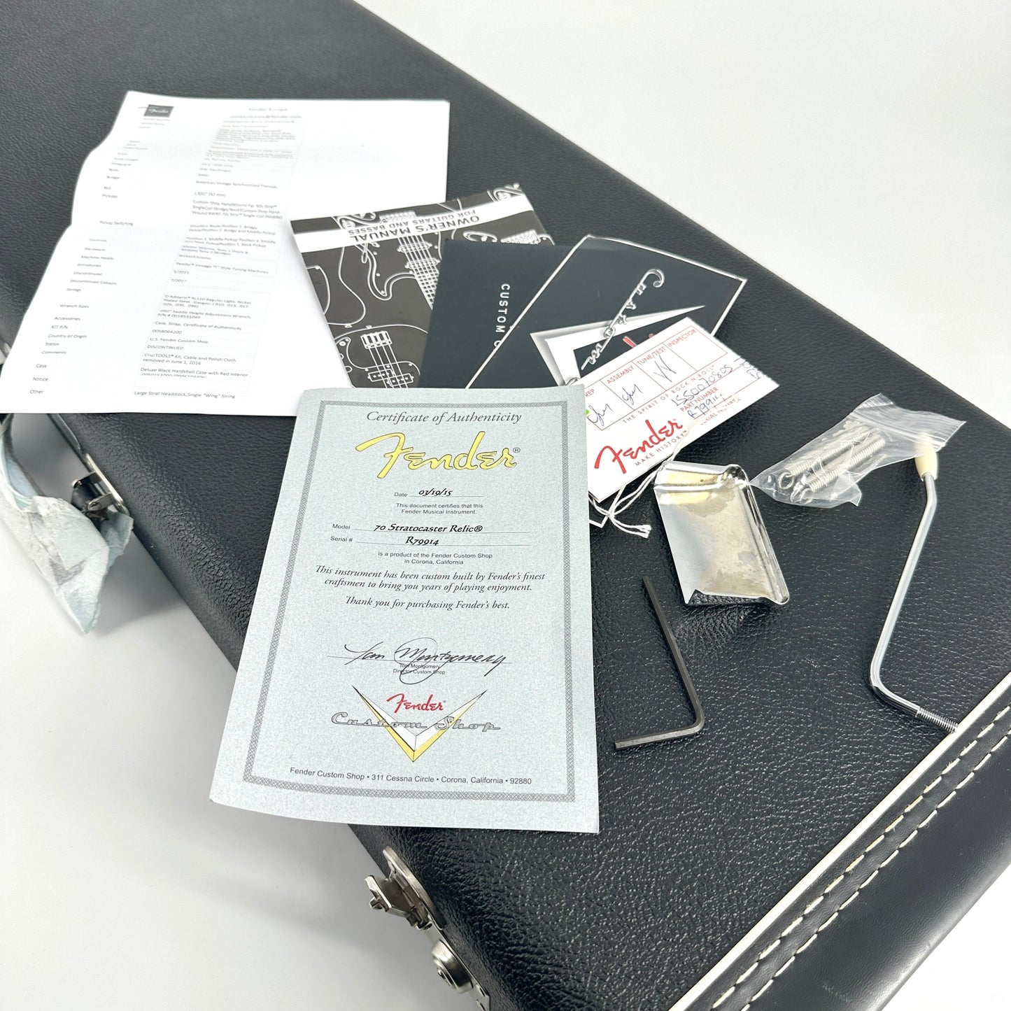 2015 Fender Custom Shop 1970 Stratocaster Relic - Olympic White | Tonebay