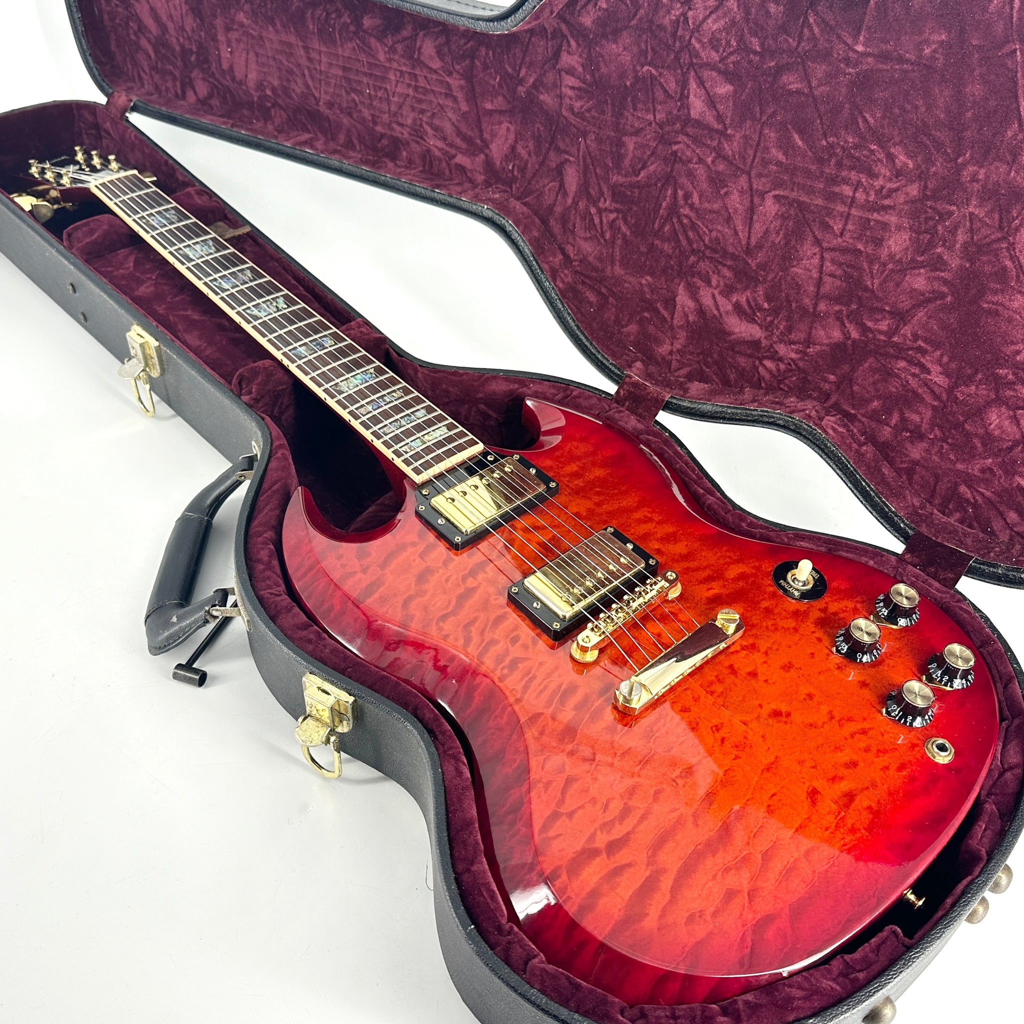 2009 Gibson Custom Shop SG Elegant Quilt - Firemist | Tonebay